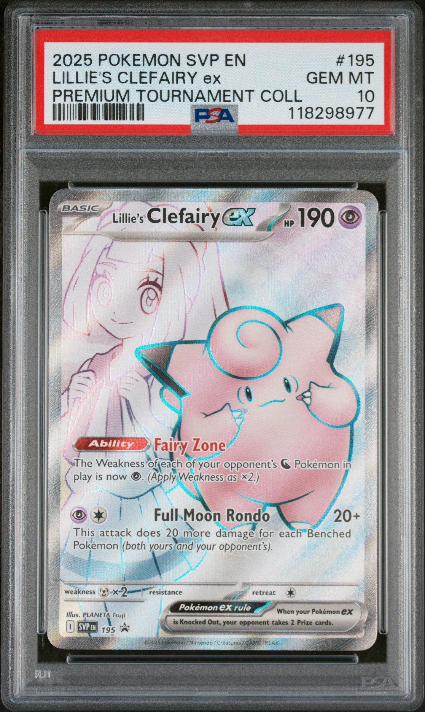 2025 Pokemon Svp En-sv Black Star Promo 195 Lillie's Clefairy Ex