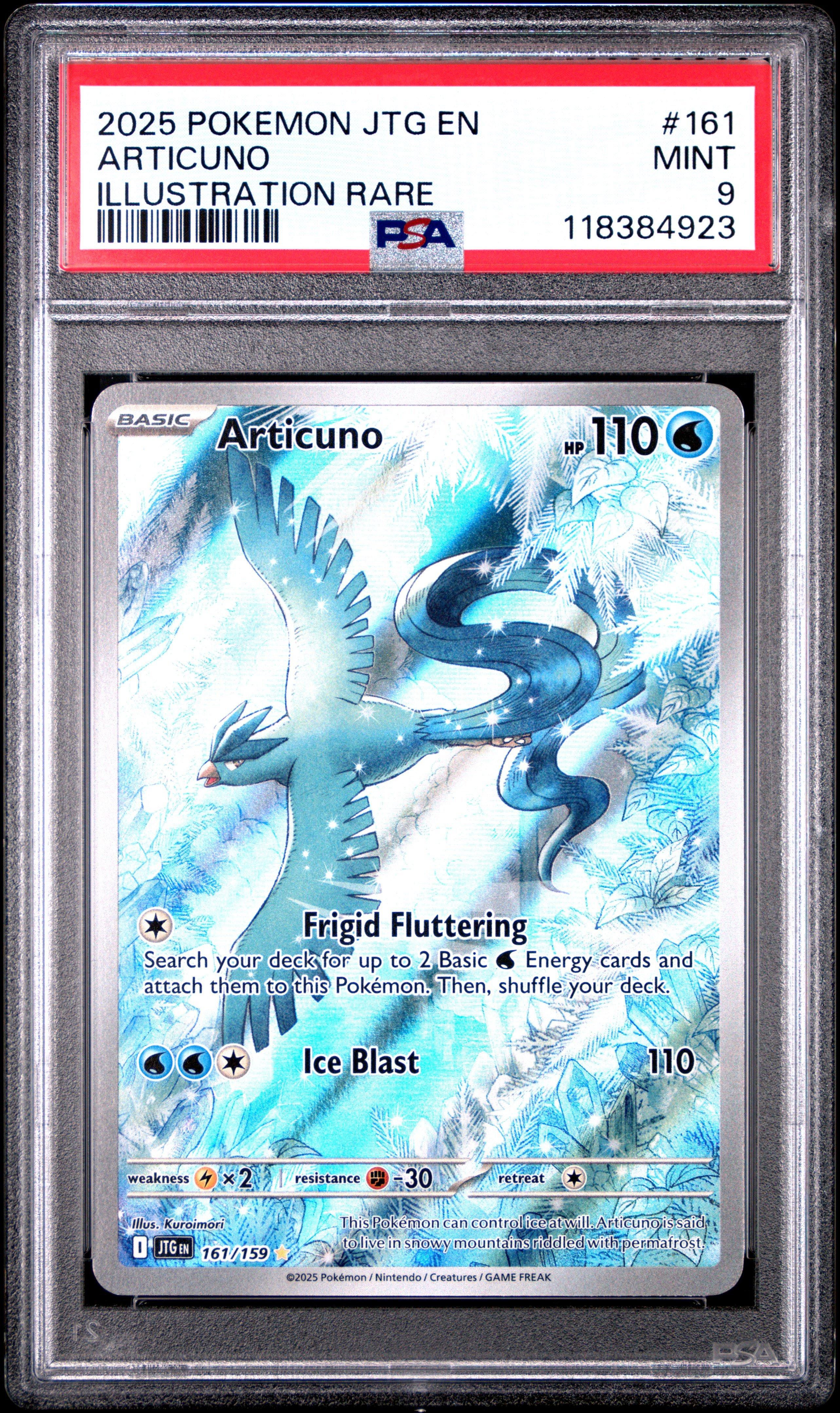 2025 Pokemon Jtg En-journey Together 161 Articuno Illustration