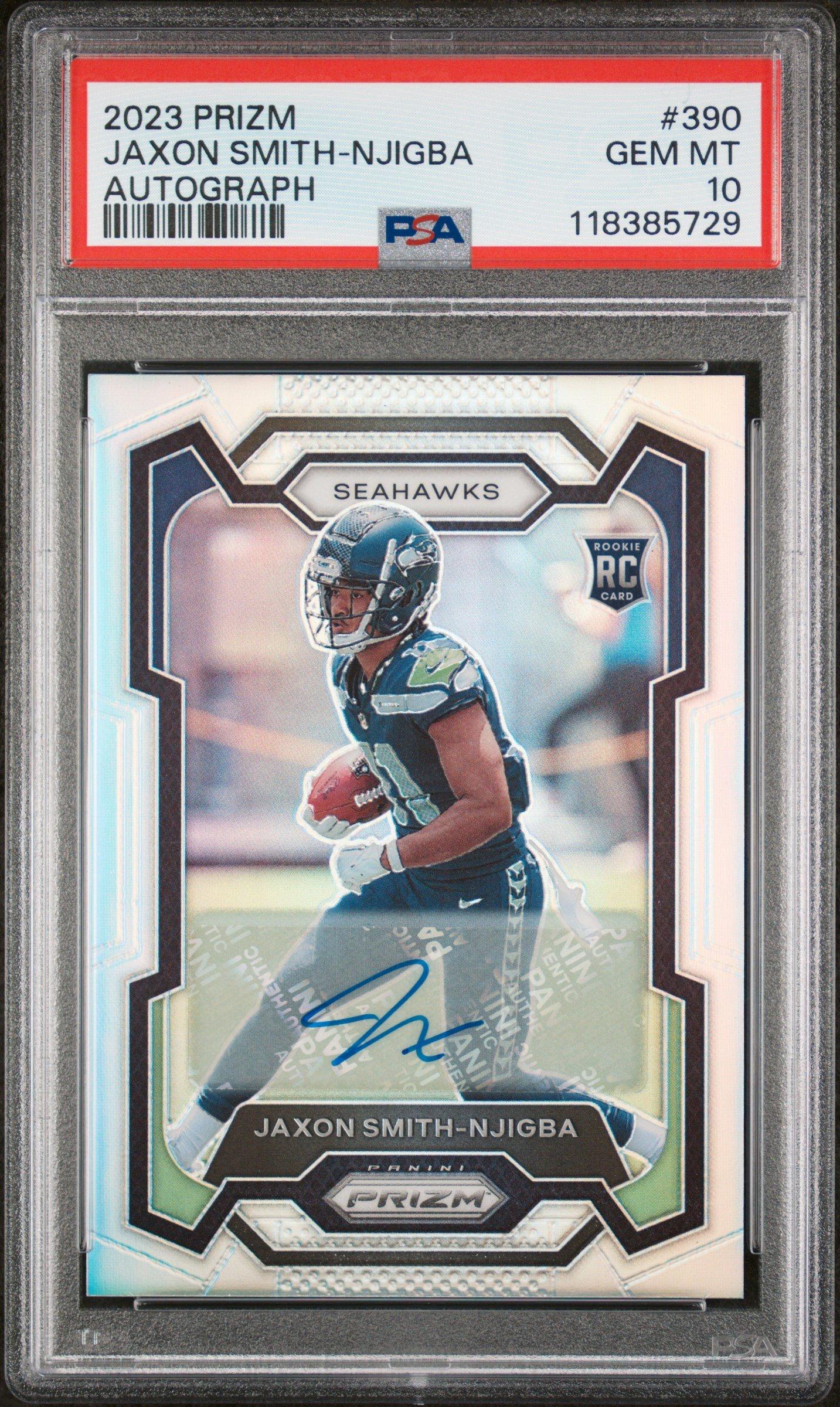 2023 Panini Prizm 390 Jaxon Smith-njigba Autograph PSA 10 Graded