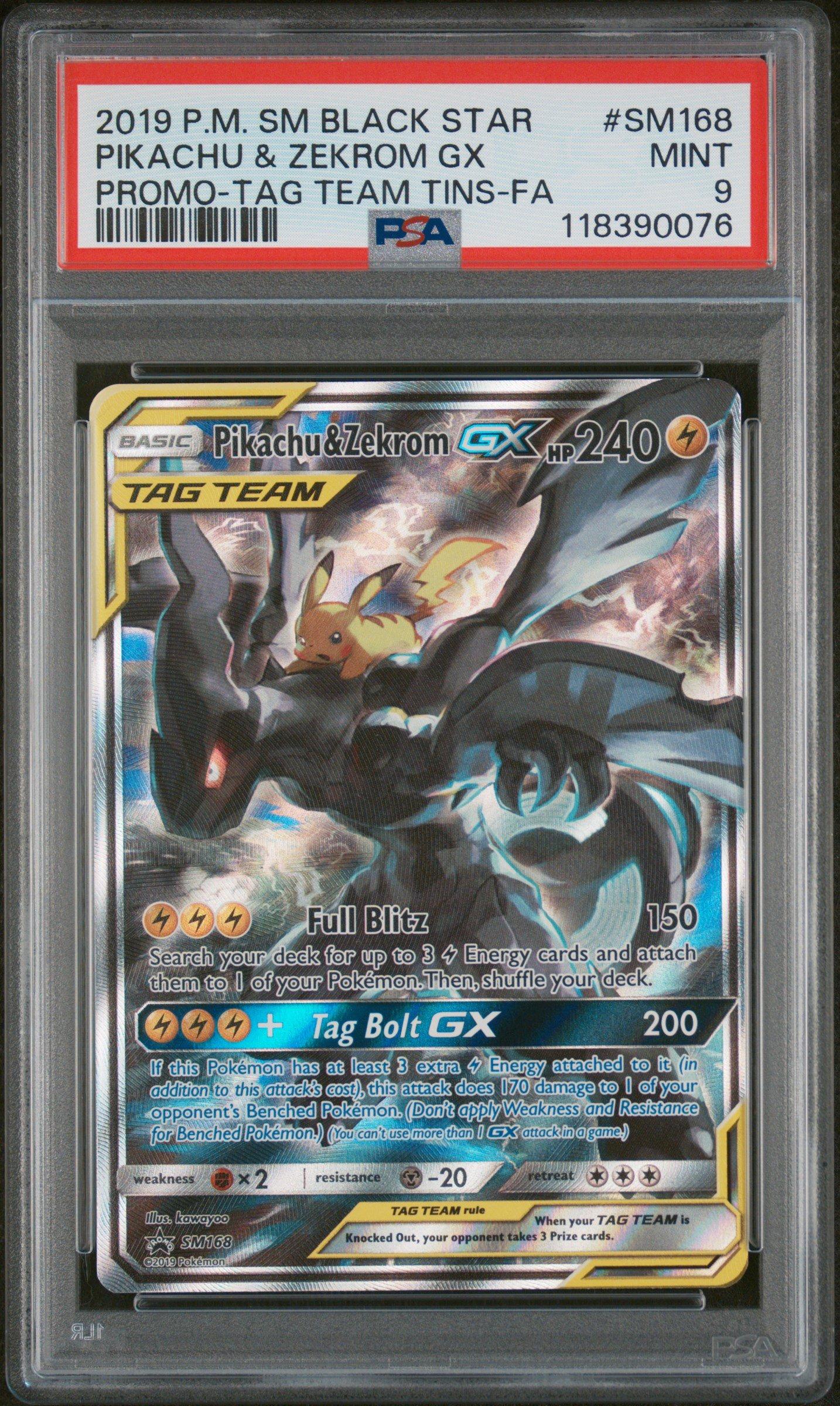 ダクー　PSA6枚セット 2019 Pokemon Sm Black Star Promo Sm168 Full Art/pikachu & Zekrom