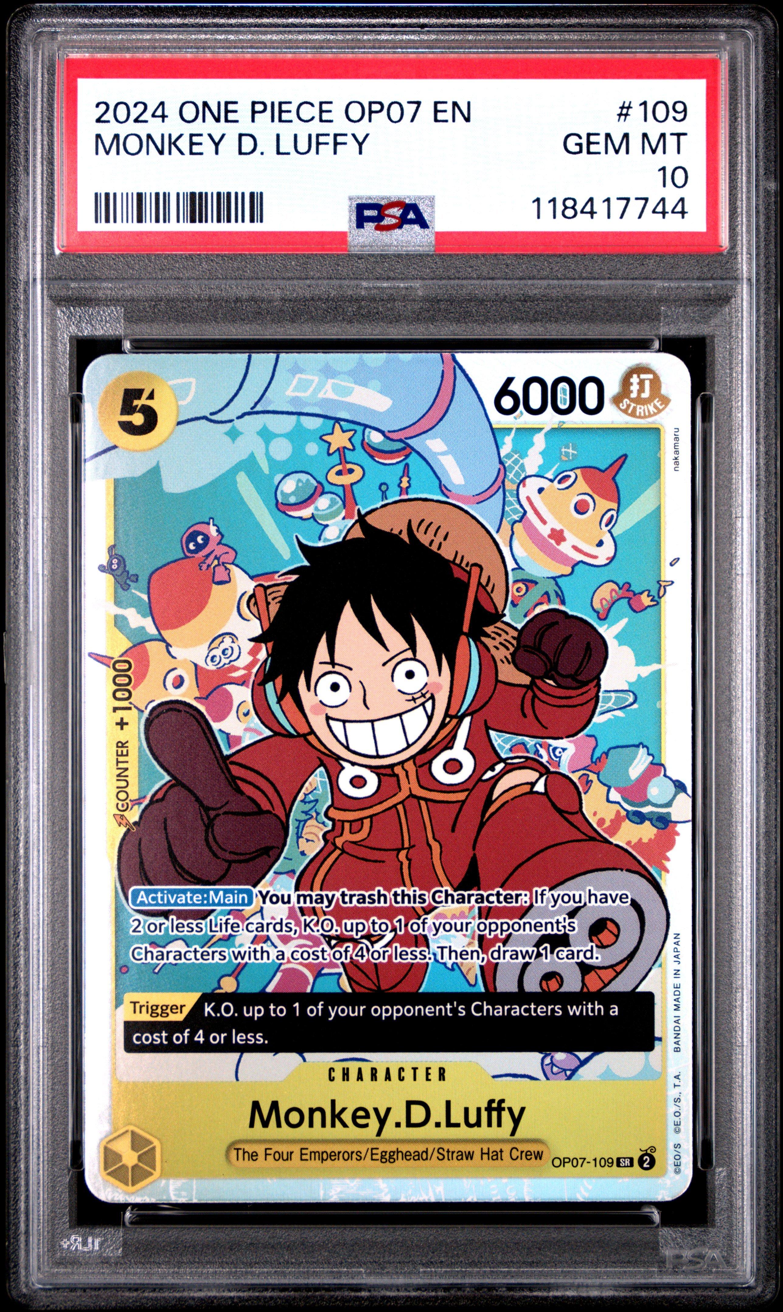 2024 One Piece Op07-500 Years In The Future 109 Monkey D. Luffy