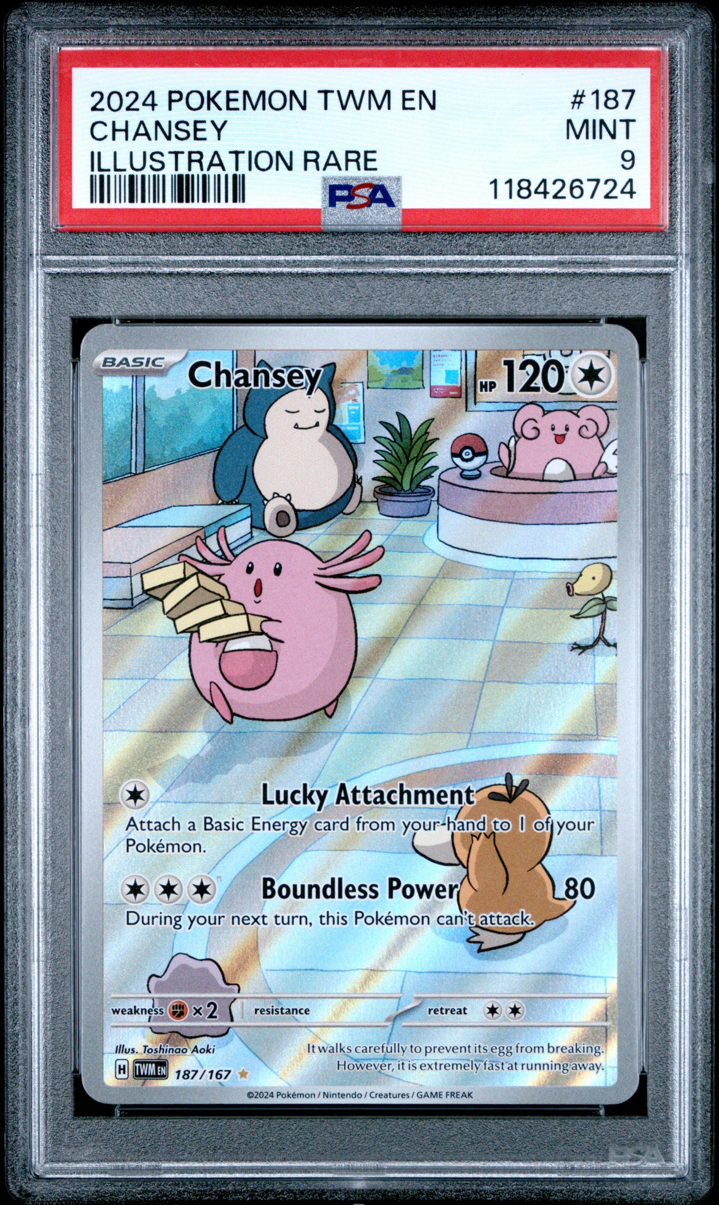 2024 Pokemon Twm En-twilight Masquerade 187 Chansey Illustration