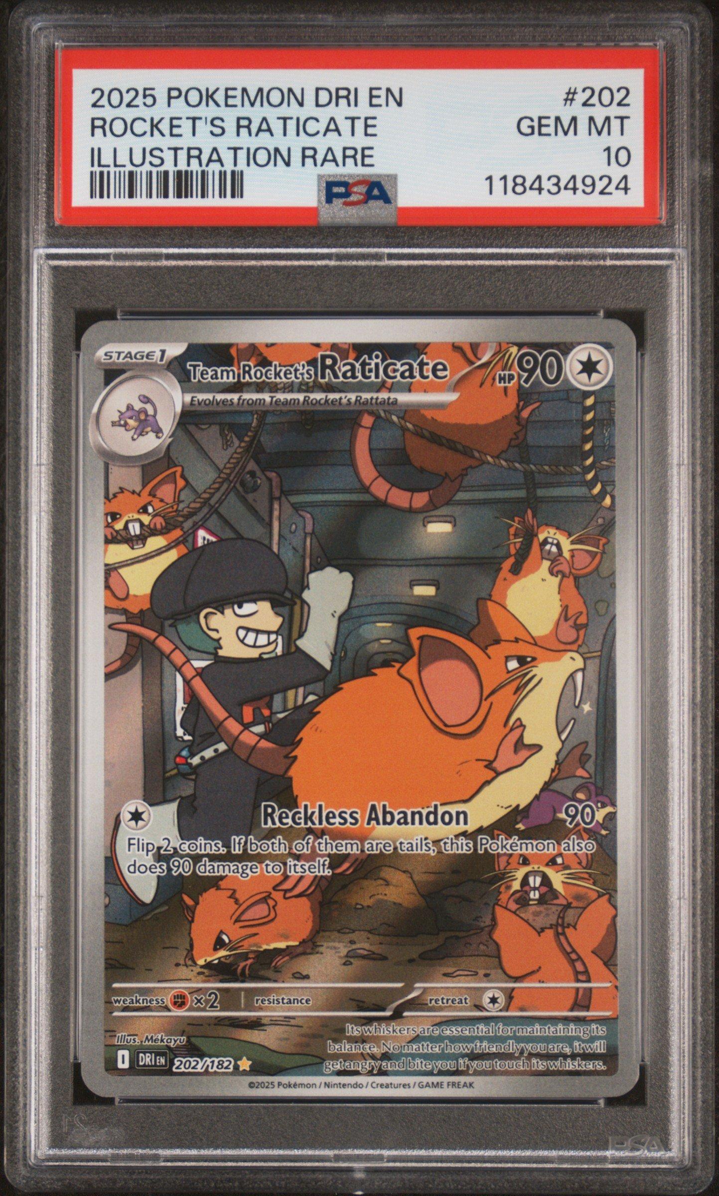 2025 Pokemon Dri En-destined Rivals 202 Team Rocket's Raticate