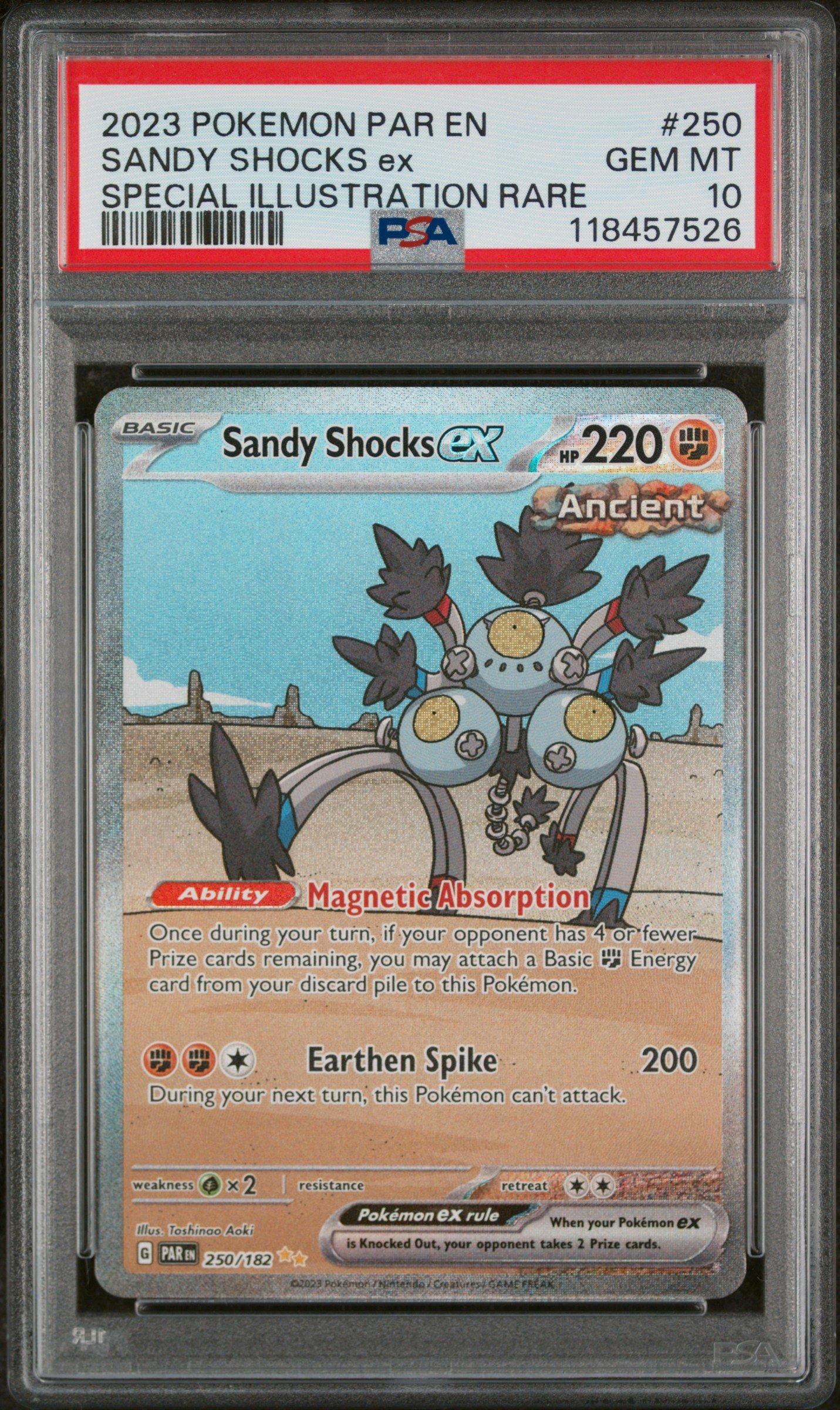 2023 Pokemon Par En-paradox Rift 250 Sandy Shocks Ex Special Illustration Rare PSA 10