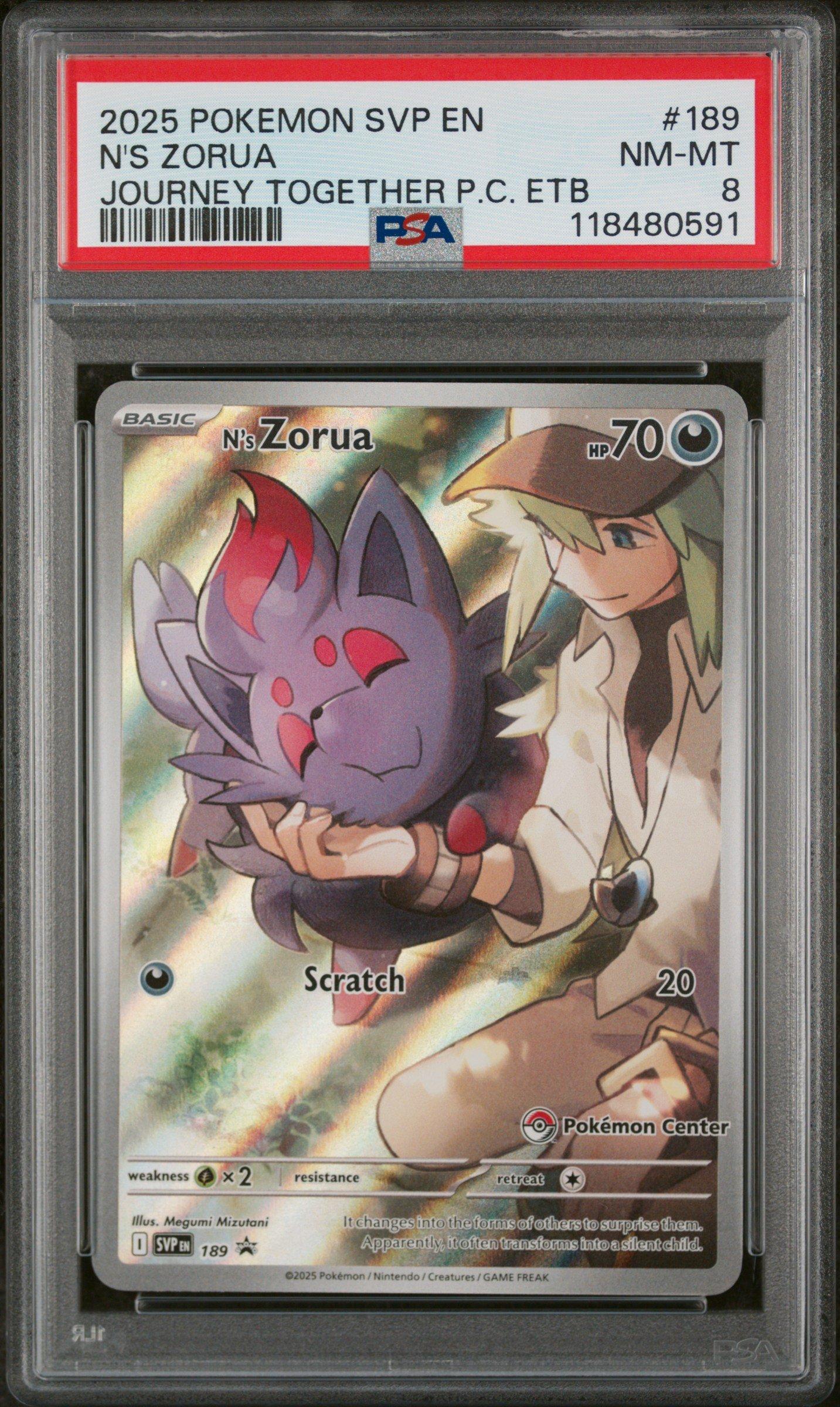 2025 Pokemon Svp En-sv Black Star Promo 189 N's Zorua Journey