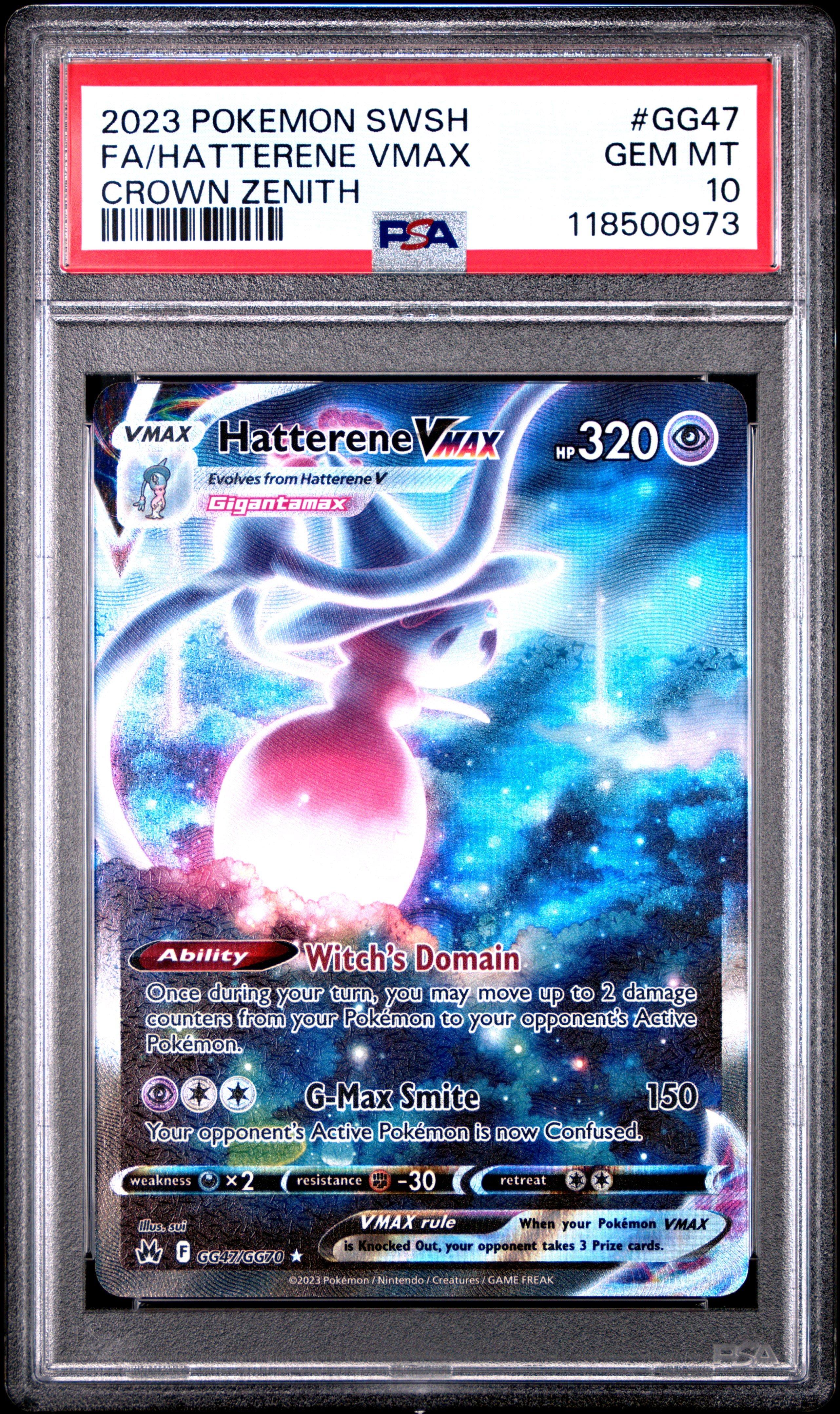 pokemon cards hatterene TCG - V Crown Zenith Full Art Holo Card 065/159 Placeholder Image Provided 2023 Pokemon Sword And Shield