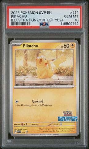 2025 Pokemon Svp En-sv Black Star Promo 214 Pikachu Illustration