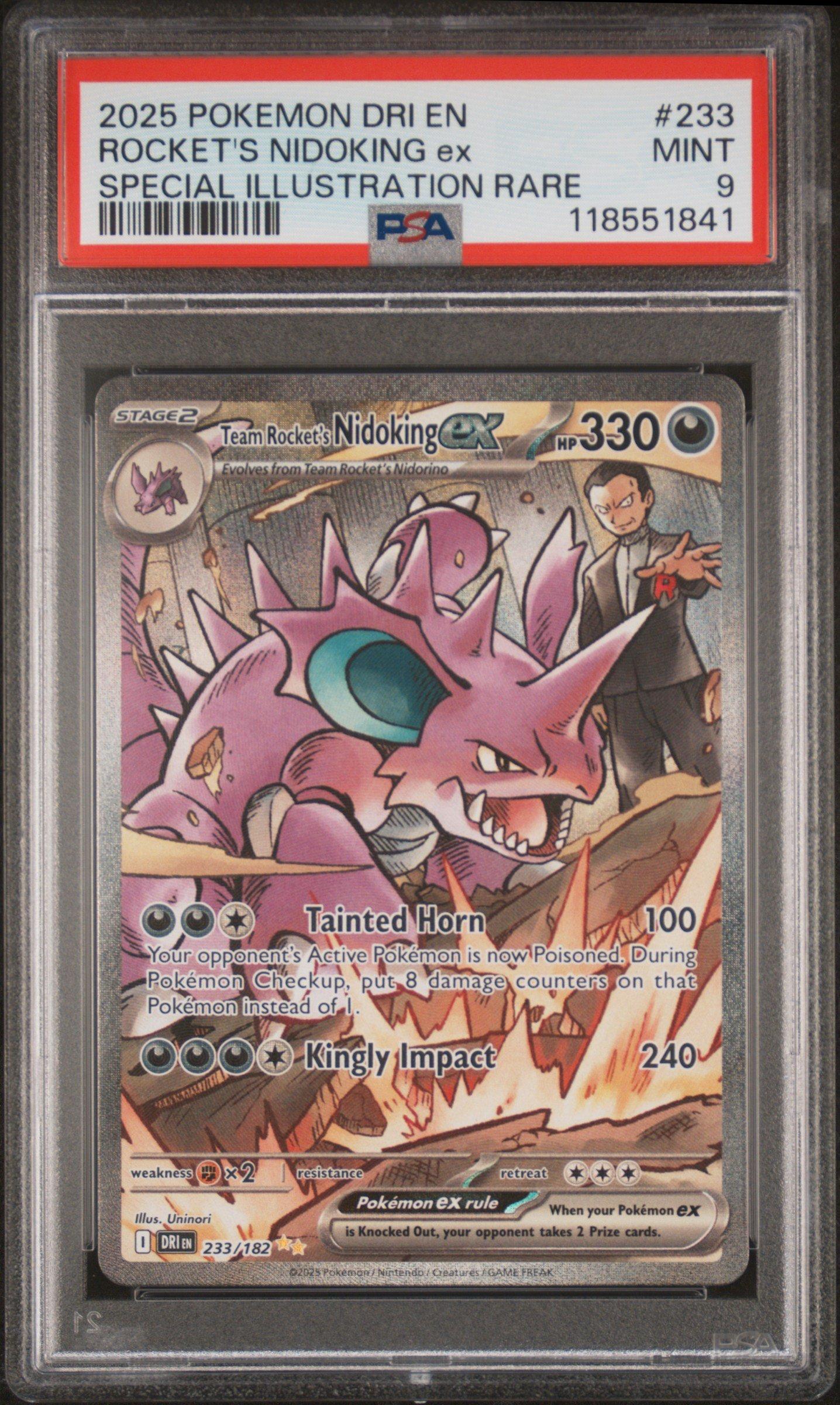 2025 Pokemon Dri En-destined Rivals 233 Team Rocket's Nidoking Ex