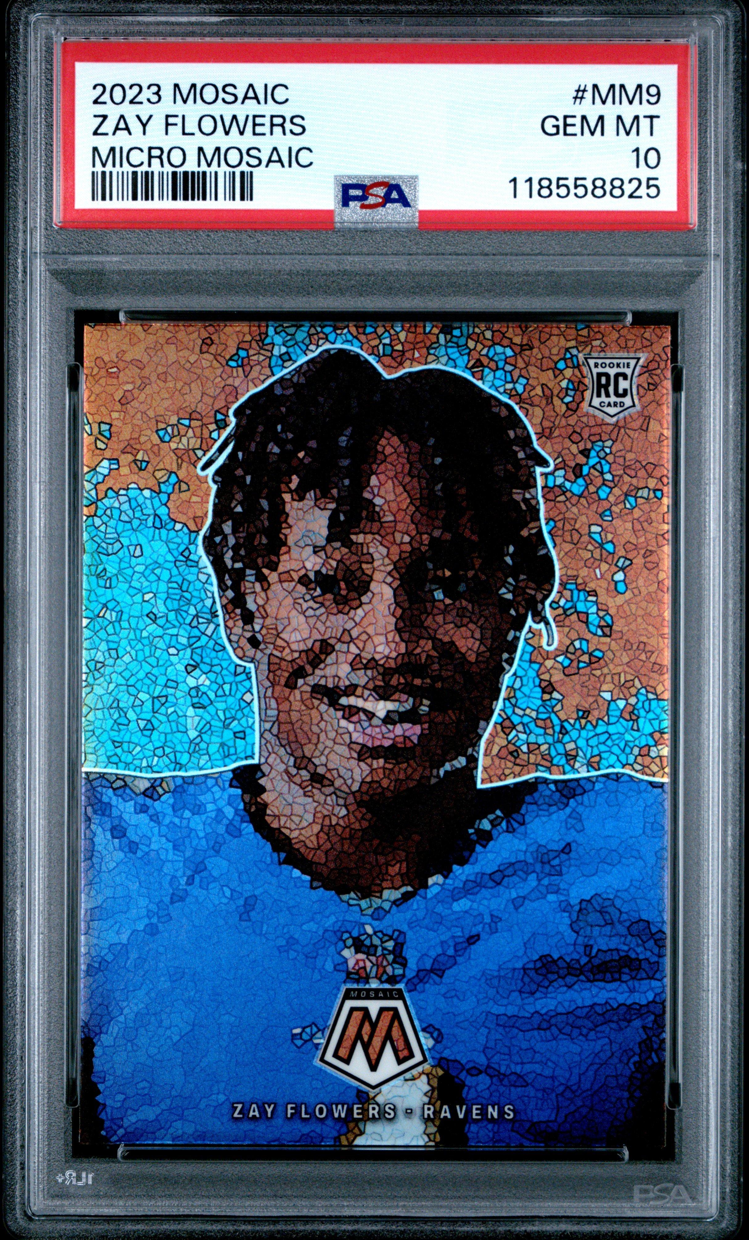 モダンかわいい10 2023 Panini Mosaic Micro Mosaic Mm9 Zay Flowers PSA 10 Graded Card