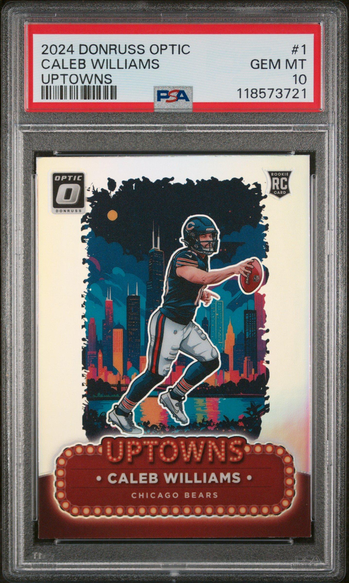 2024 Panini Donruss Optic Uptowns 1 Caleb Williams PSA