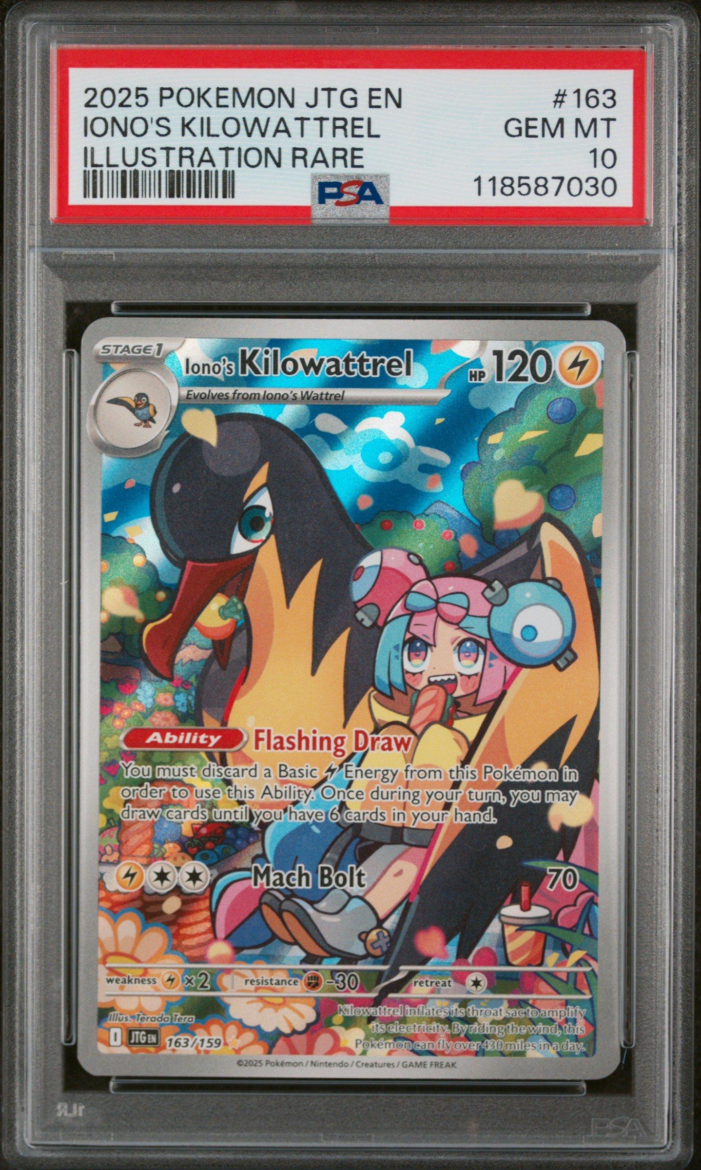 2025 Pokemon Jtg En-journey Together 163 Iono's Kilowattrel