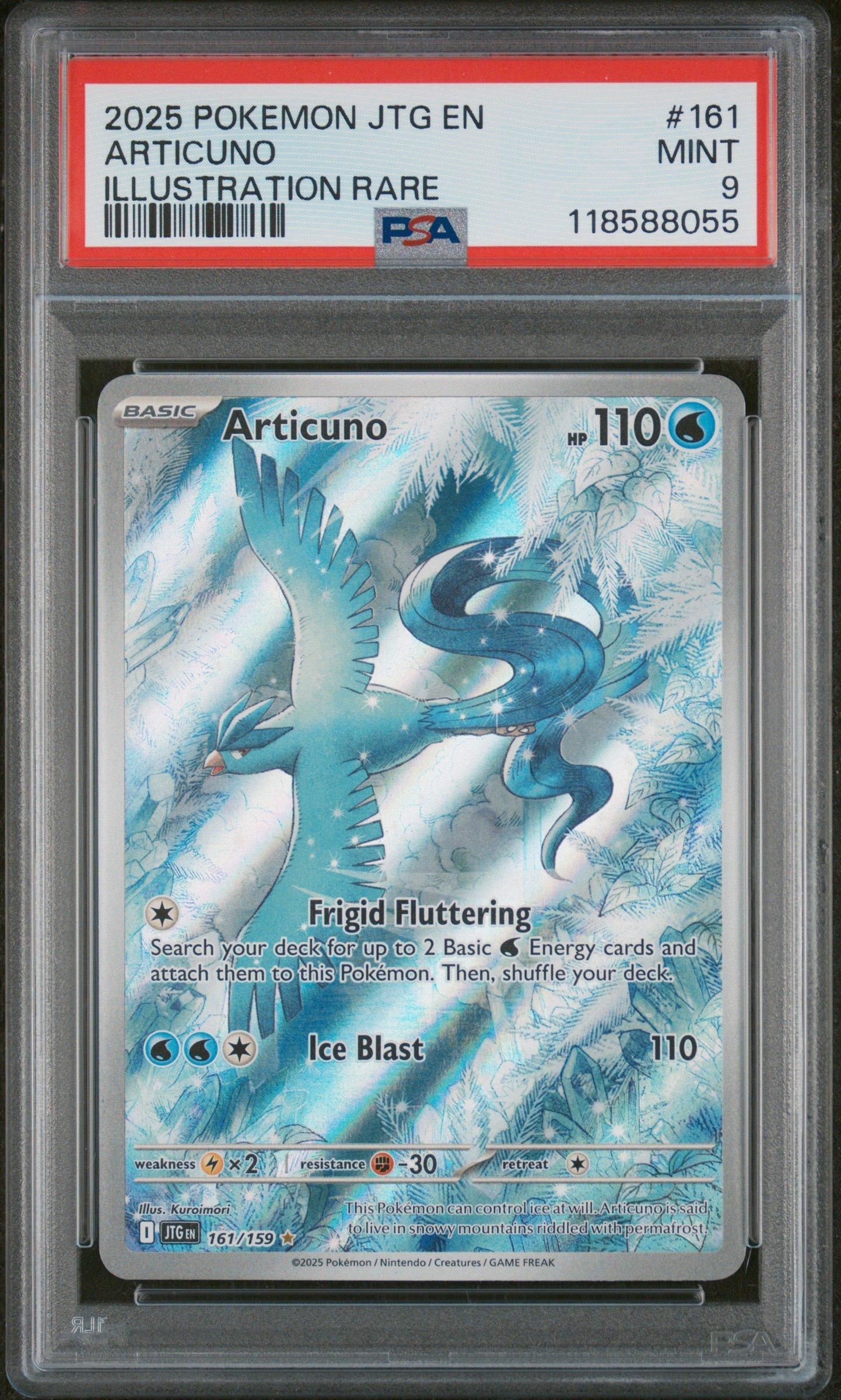 2025 Pokemon Jtg En-journey Together 161 Articuno Illustration