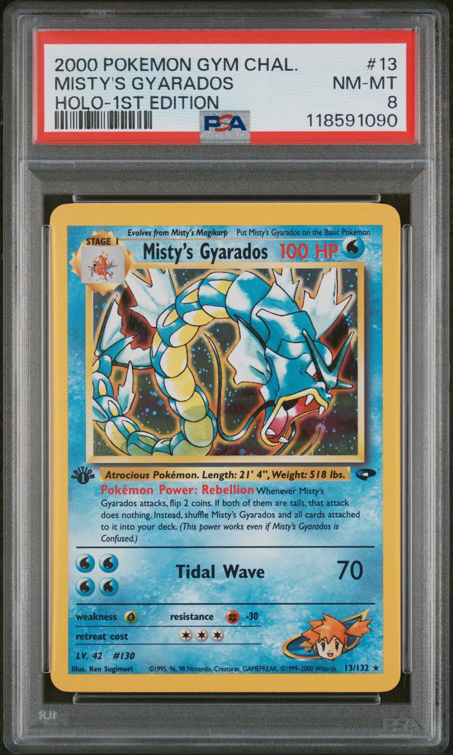 2000 Pokemon Gym Challenge 13 Misty's Gyarados Holo-1st Edition PSA