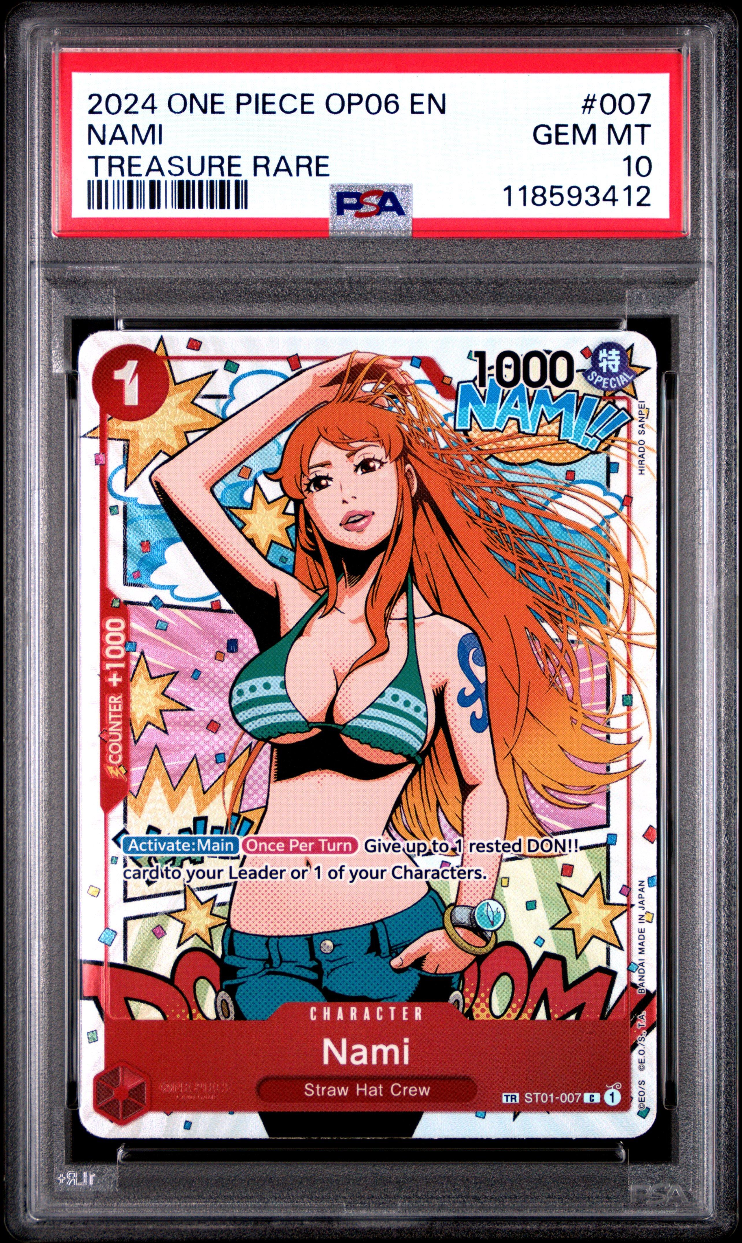 ワンピース カードゲーム 2024 ONE PIECE JPN #016 GEM MINT 10 PSA 10 Gem Mint Nami OP01-016 English 1st Anniversary Set