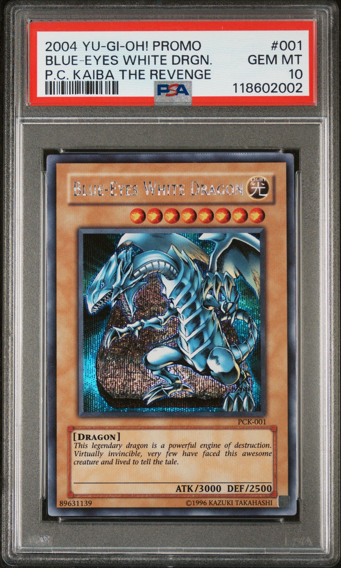 2004 Yu-gi-oh! Promo 001 Blue-eyes White Dragon Power Of Chaos: Kaiba The Revenge PSA 10