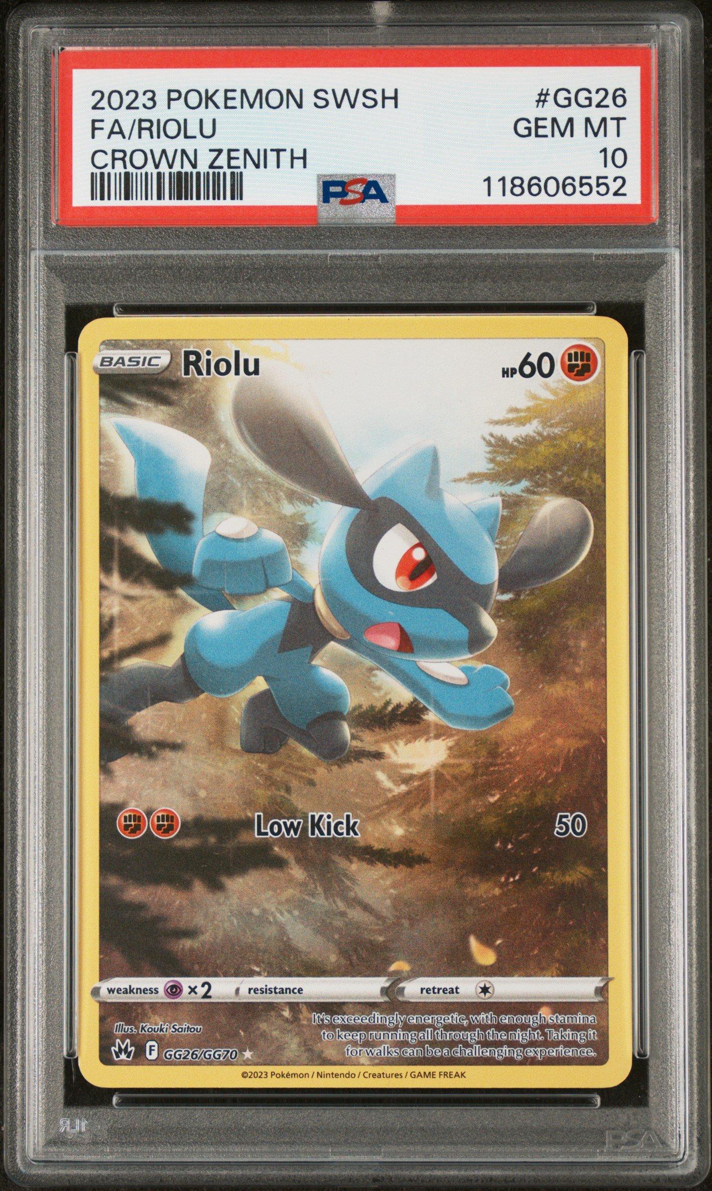 PSA10リオル #068 AR5912 2023 Pokemon Sword And Shield Crown Zenith Gg26 Full Art/riolu PSA