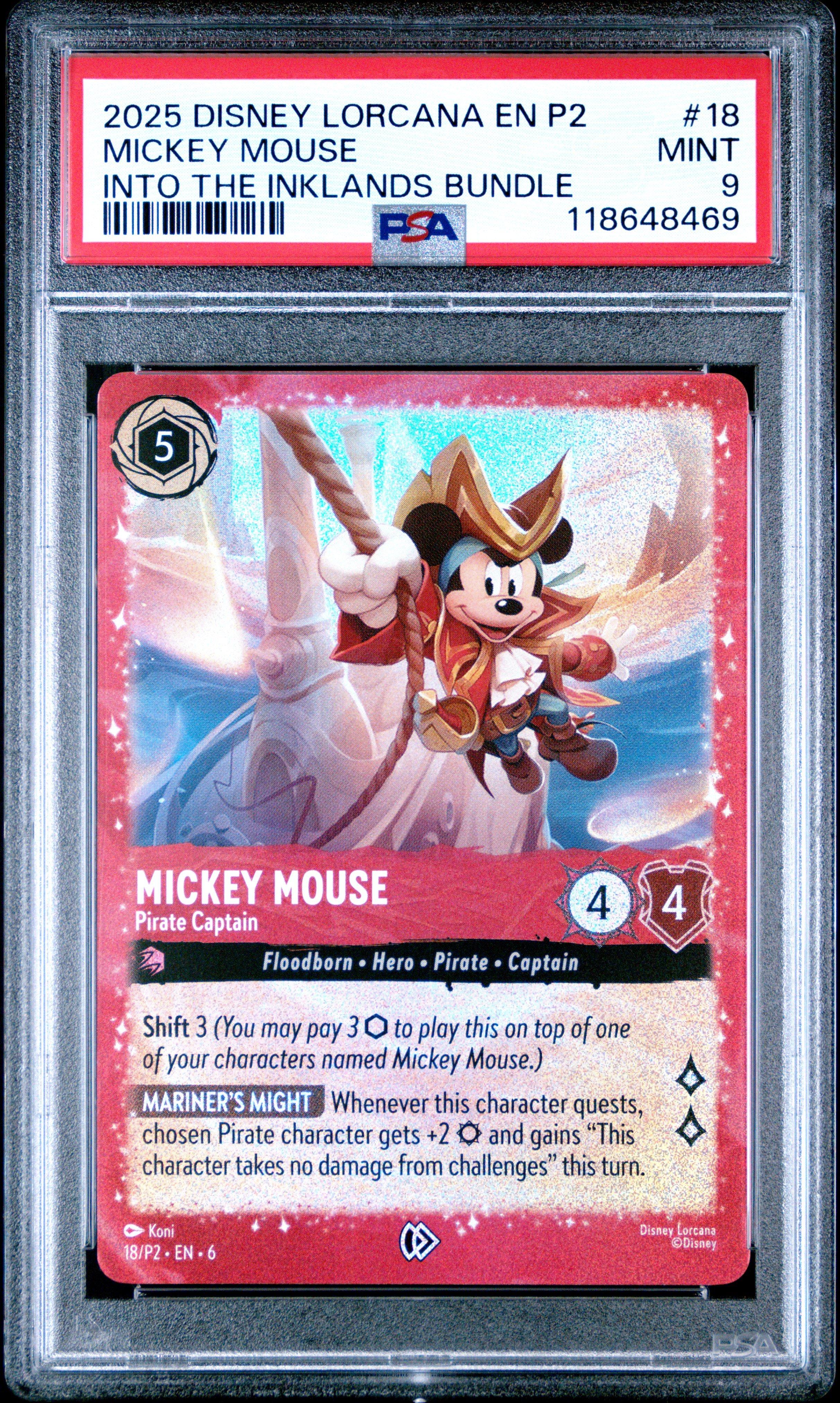 2025 Disney Lorcana En P2-promo 18 Mickey Mouse - Pirate Captain
