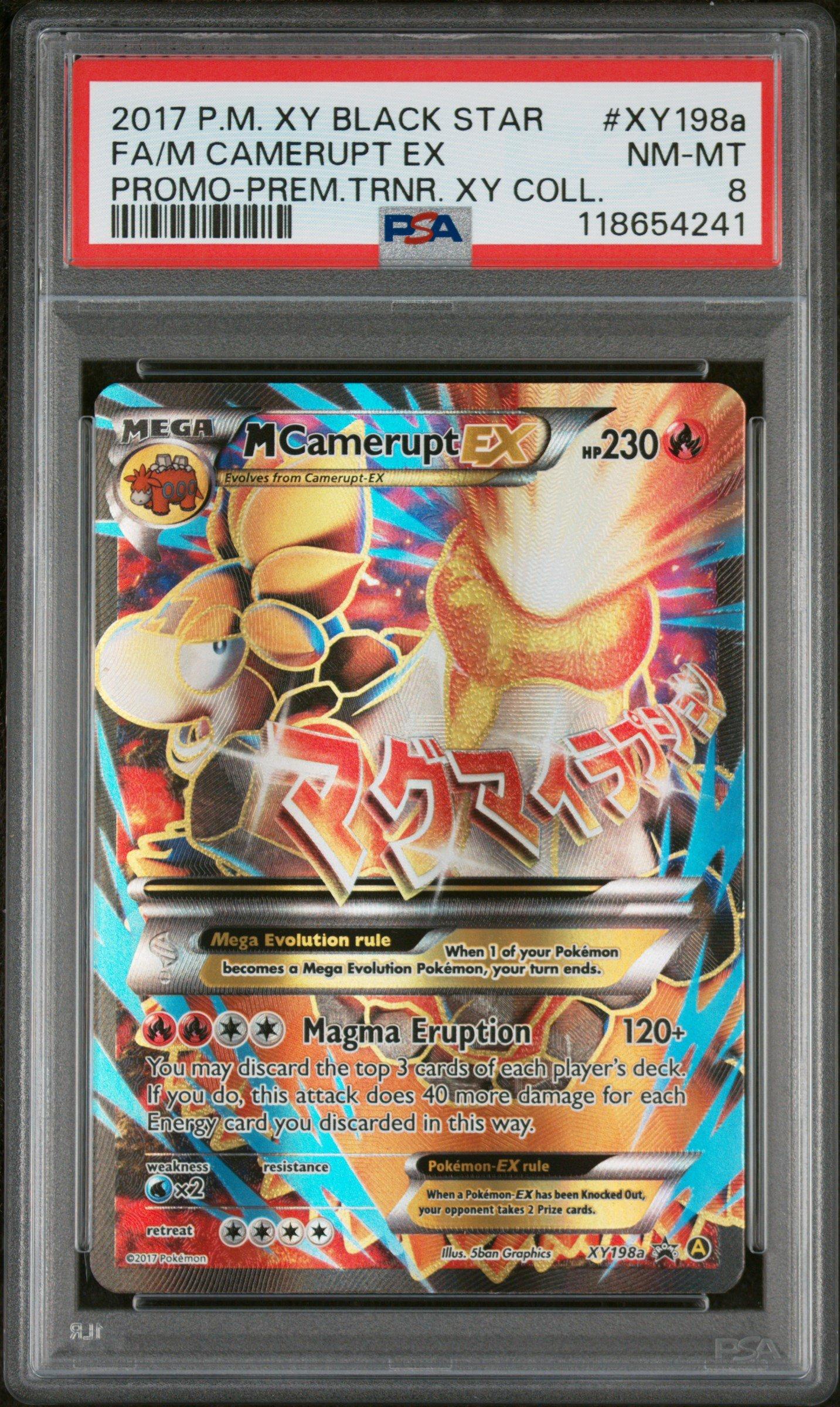 2017 Pokemon Xy Black Star Promo Xy198a Full Art/m Camerupt Ex