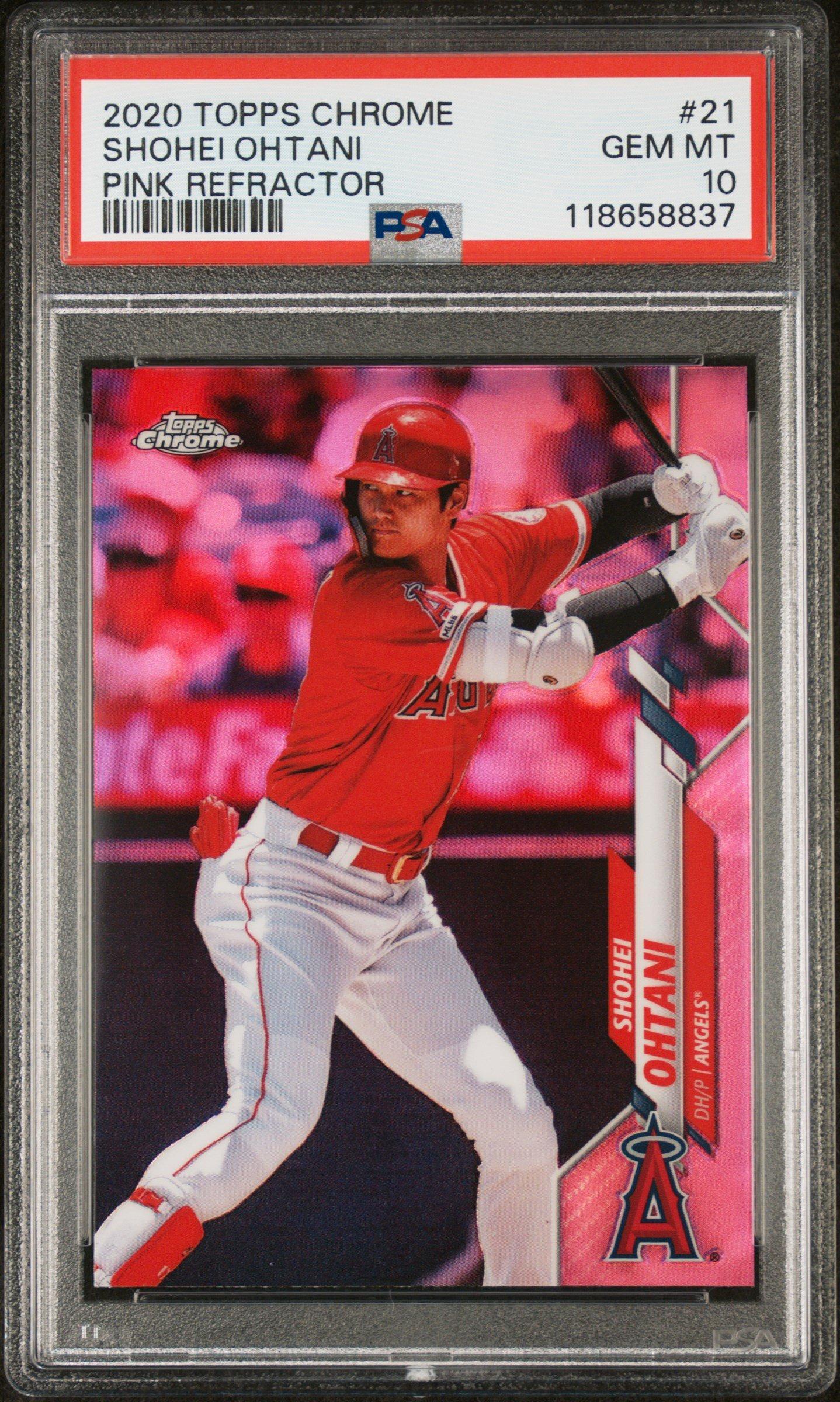2020 Topps Chrome 21 Shohei Ohtani Refractor PSA 10