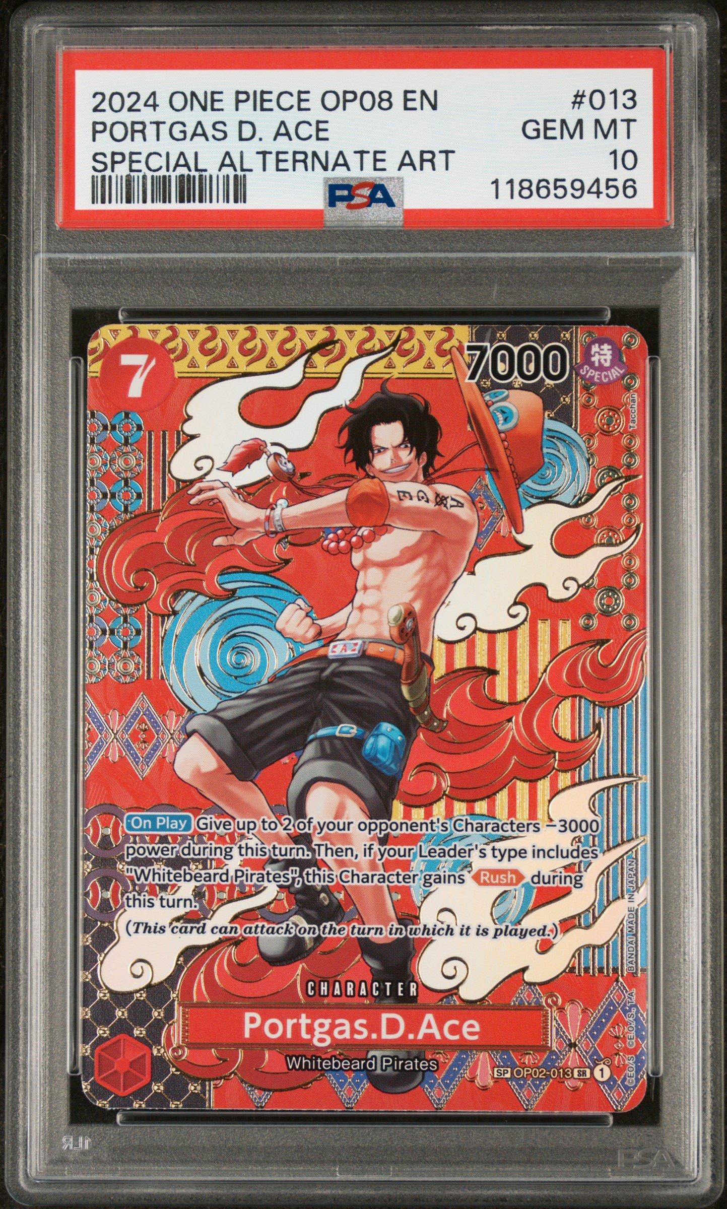 2024 One Piece Op08-two Legends 013 Portgas D. Ace Special