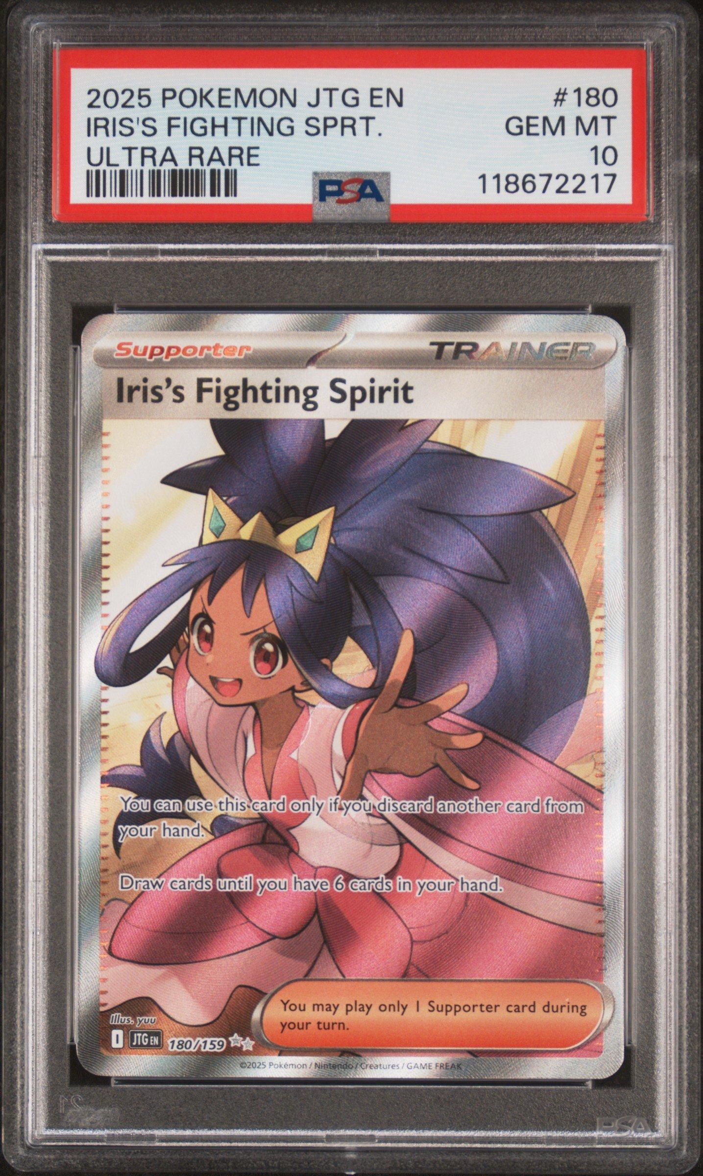 2025 Pokemon Jtg En-journey Together 180 Iris's Fighting Spirit