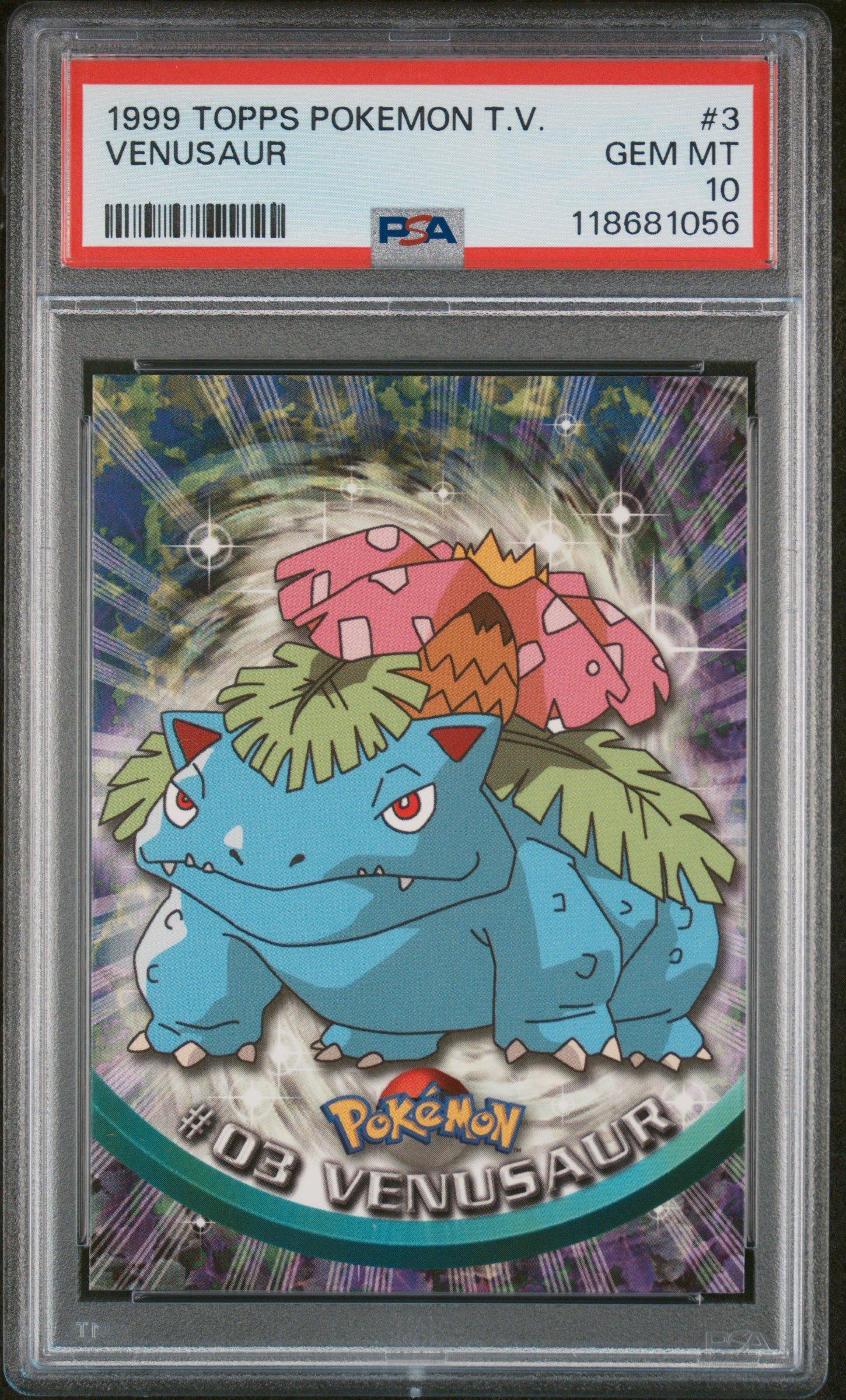 1999 Topps Pokemon Tv 3 Venusaur PSA