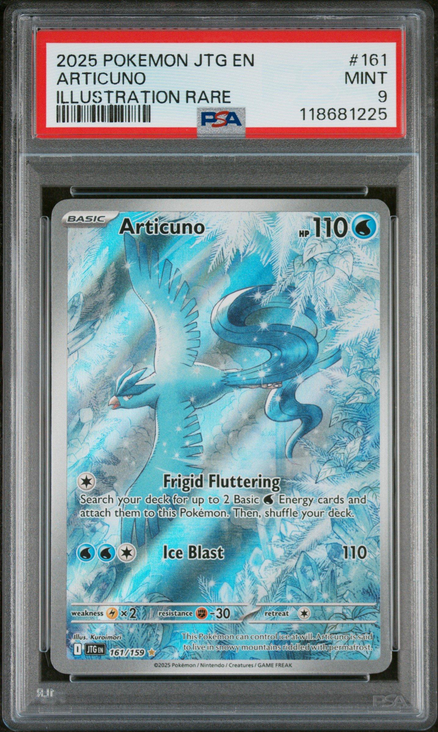 2025 Pokemon Jtg En-journey Together 161 Articuno Illustration