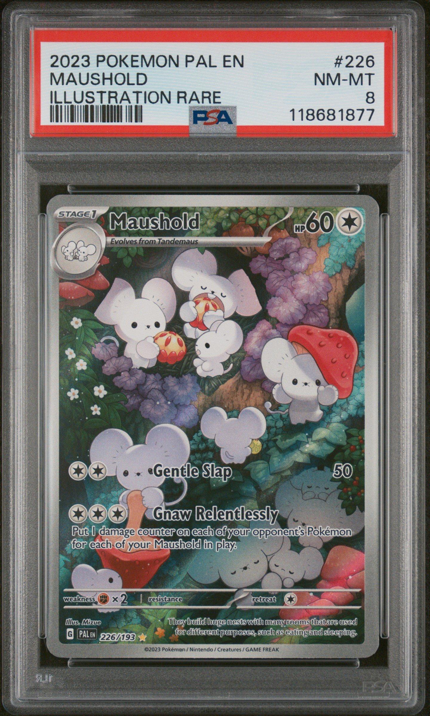 maushold pokemon card price ex 084/066 It has been scanned while inside a sleeve or a sleeve with a top loader 2023 Pokemon Maushold ex Paradox