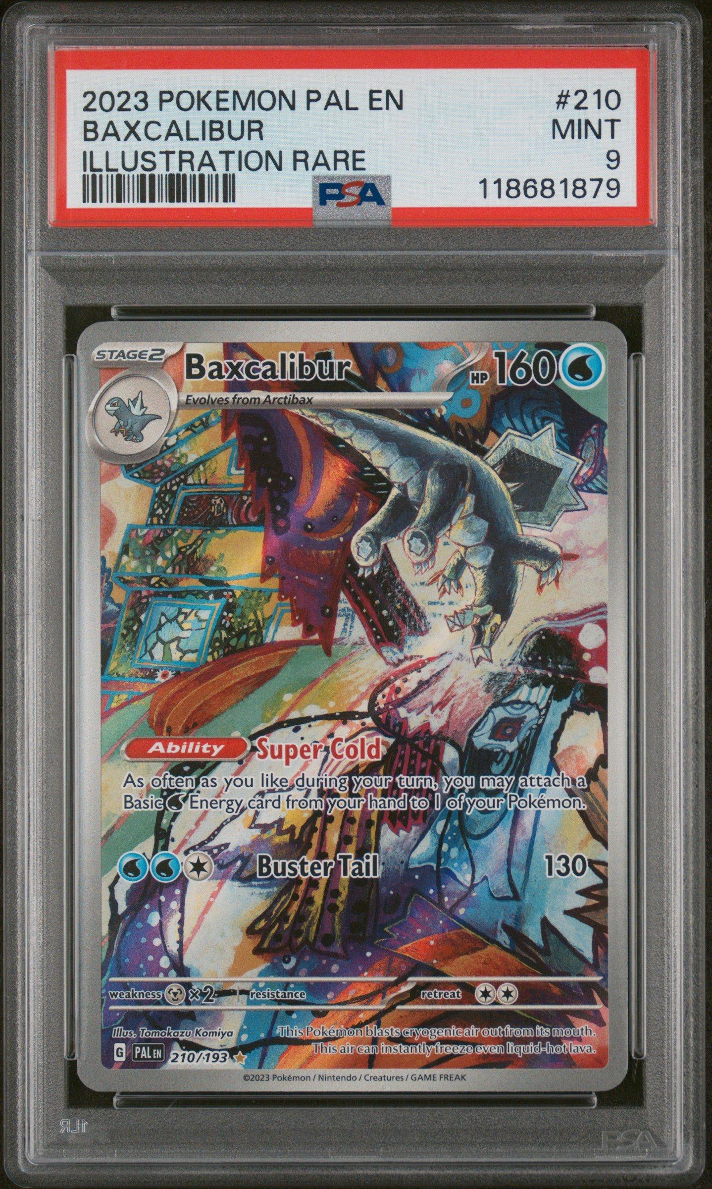 baxcalibur pokemon card price SV4a] 235/190S RarityPromo Hit Points160 HP Ability Super Cold As often as you like during your turn Pokemon TCG Baxcalibur SV11 CSV3C-133/130