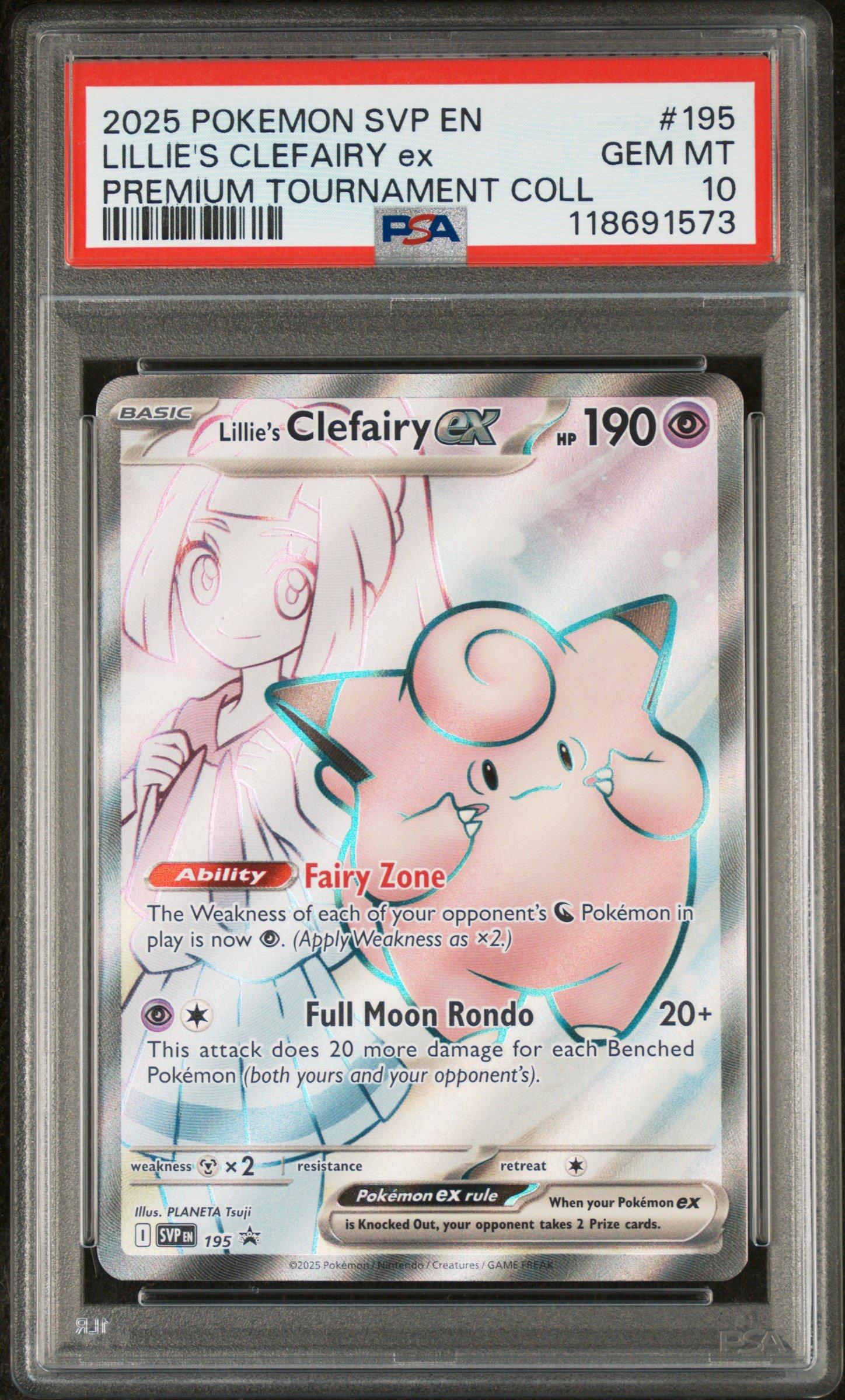 2025 Pokemon Svp En-sv Black Star Promo 195 Lillie's Clefairy Ex