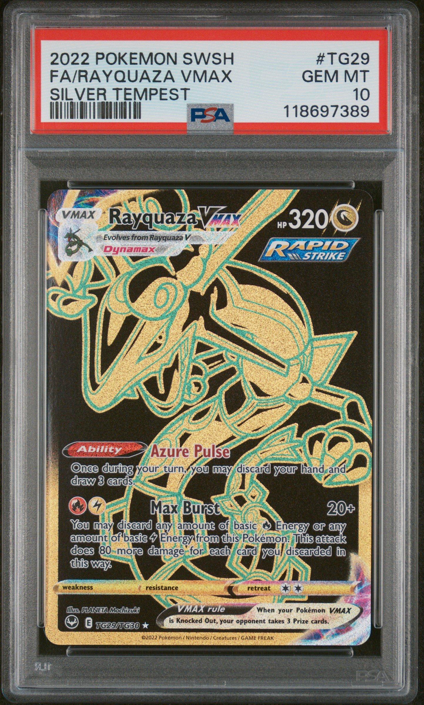 2022 Pokemon Sword & Shield Silver Tempest Tg29 Full Art/rayquaza