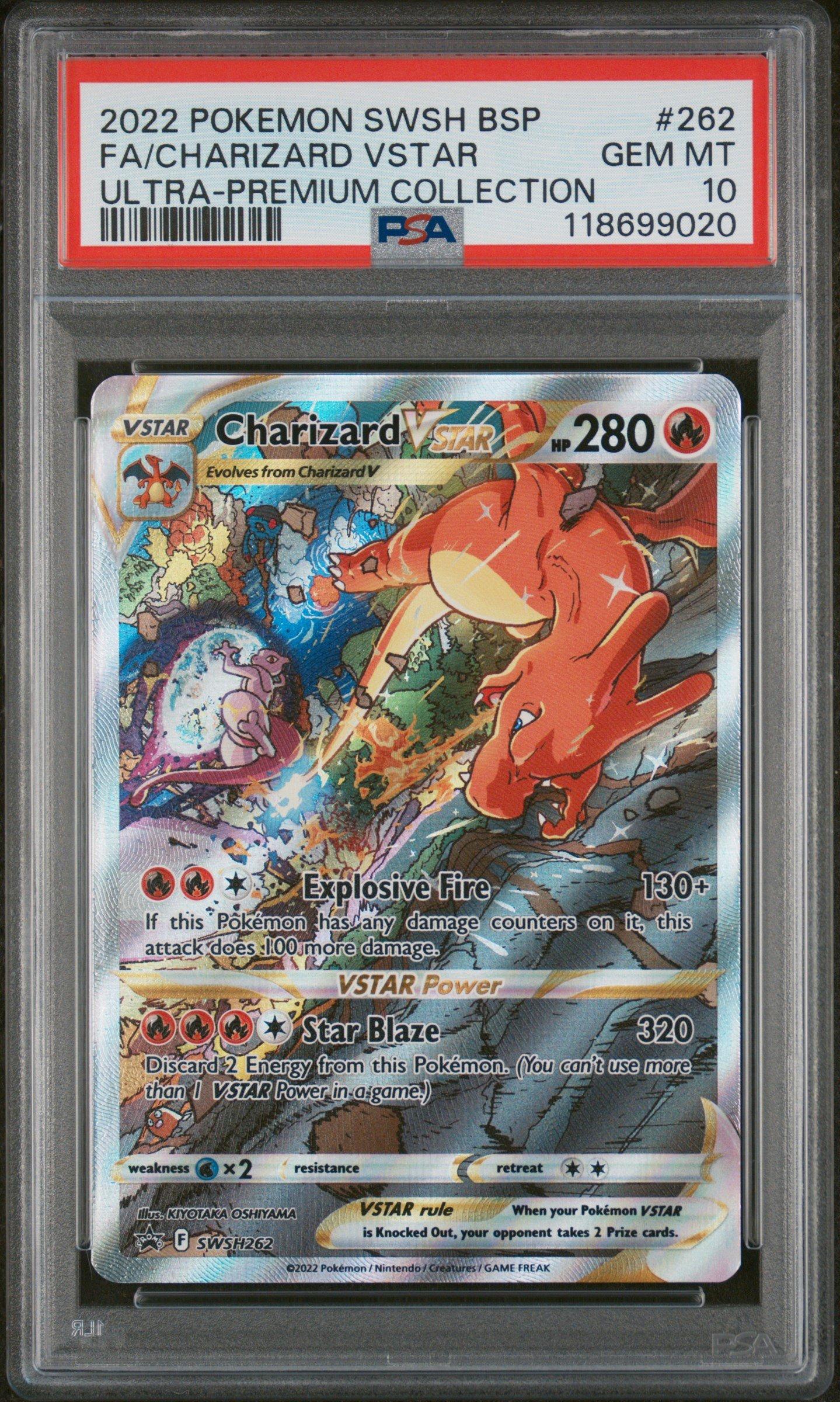 2022 Pokemon Swsh Black Star Promo 262 Full Art/charizard Vstar