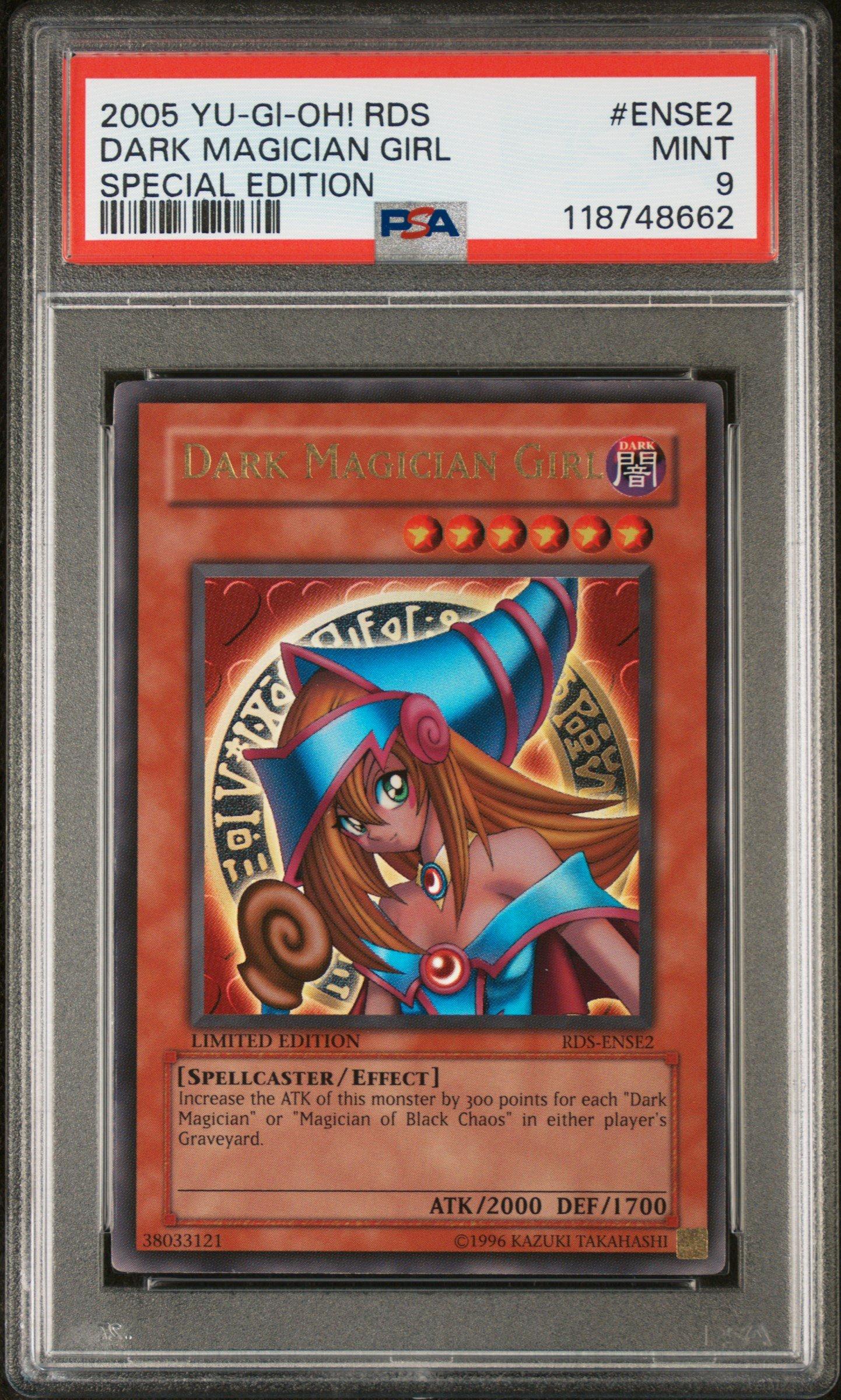 2005 Yu-gi-oh! Rise Of Destiny: Special Edition Ense2 Dark Magician Girl PSA 9
