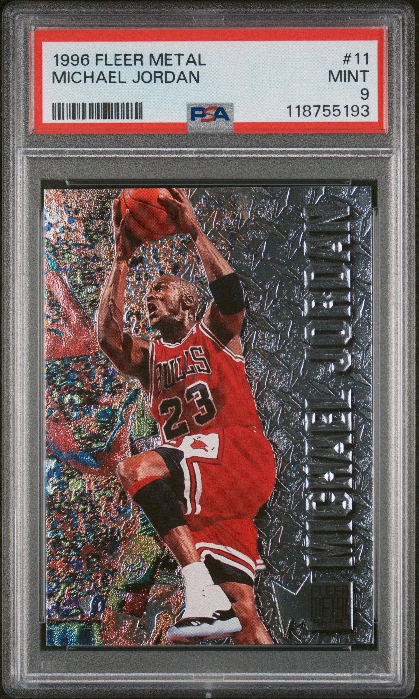 1996 Metal 11 Michael Jordan PSA