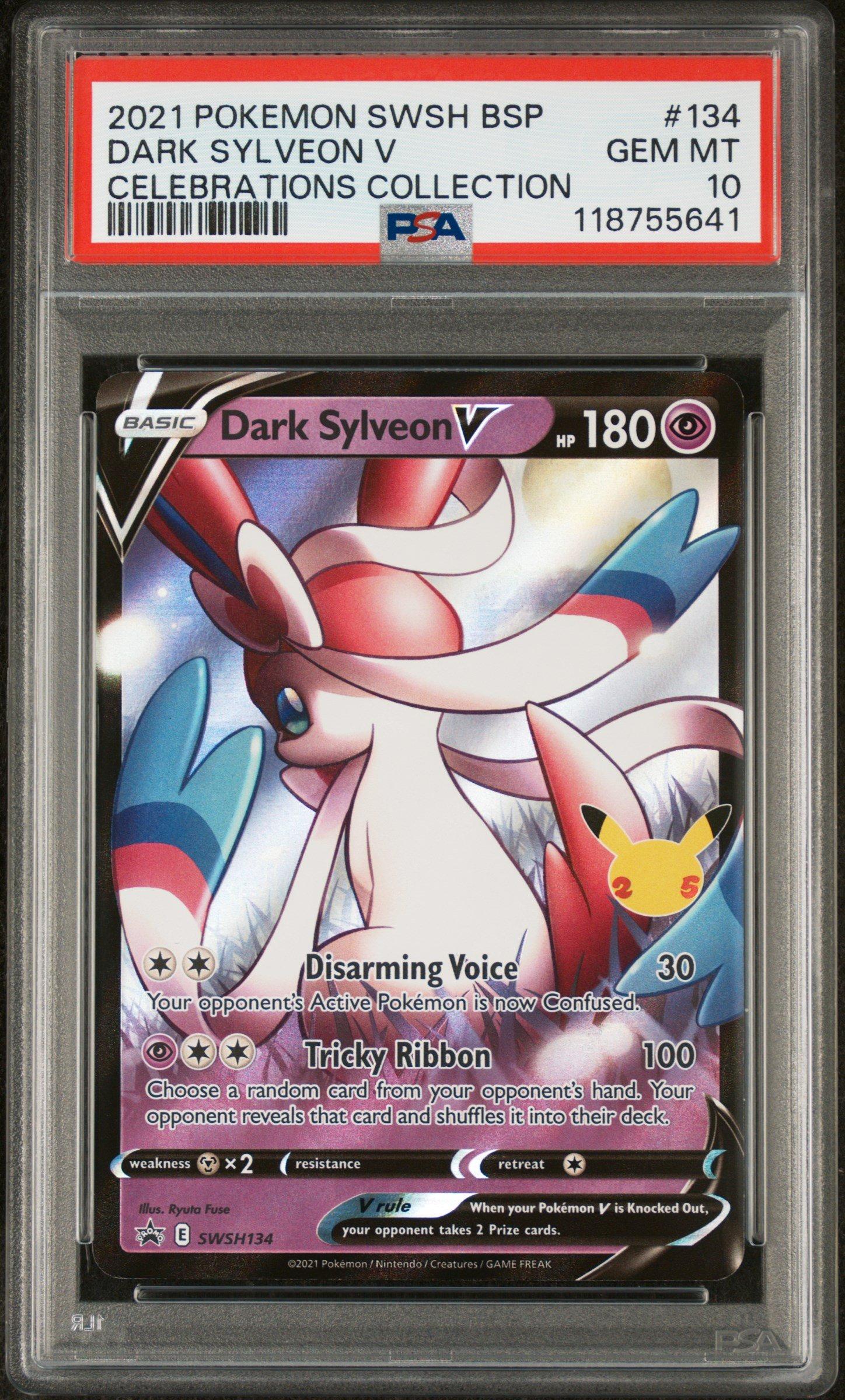 2021 Pokemon Swsh Black Star Promo 134 Dark Sylveon V Celebrations  Collection PSA 10 Graded Card | GameStop