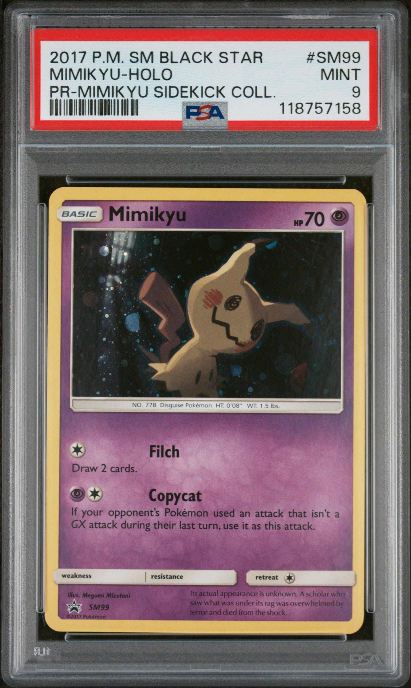 2017 Pokemon Sm Black Star Promo Sm99 Mimikyu-holo Mimikyu