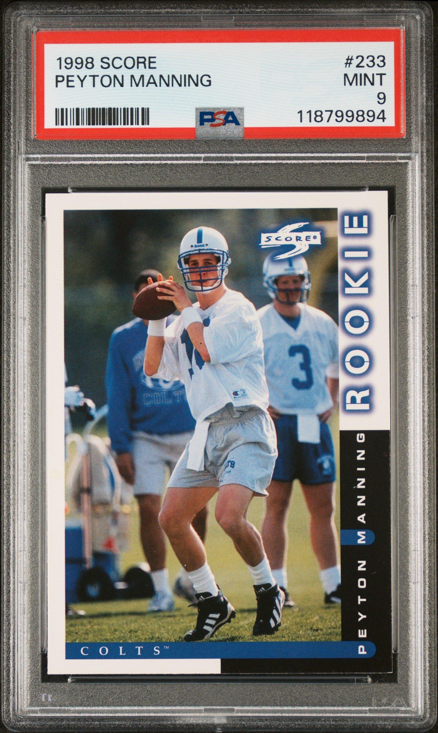 1998 Score 233 Peyton Manning PSA 9