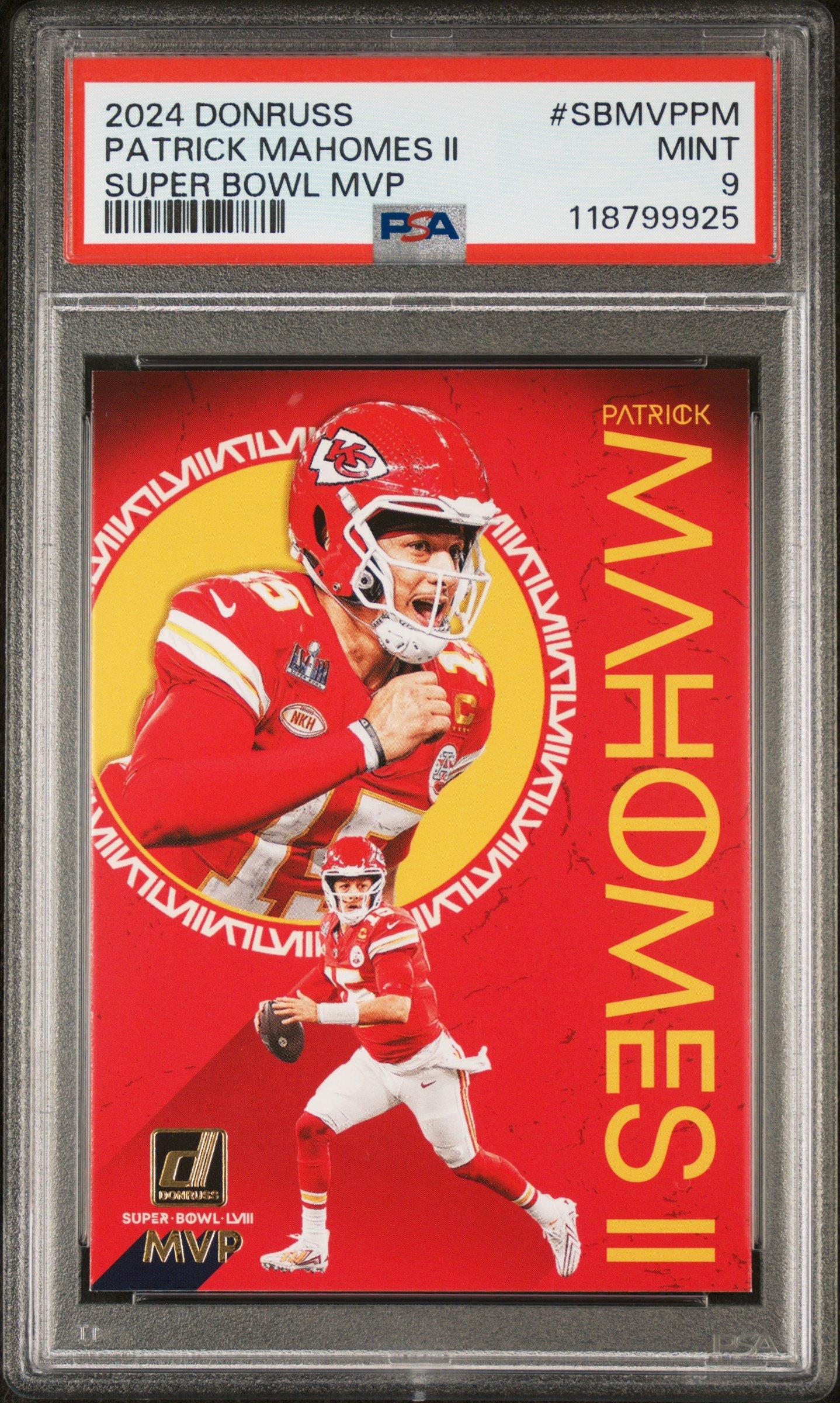 2024 Panini Donruss Super Bowl Mvp Sbmvppm Patrick Mahomes Ii PSA 9