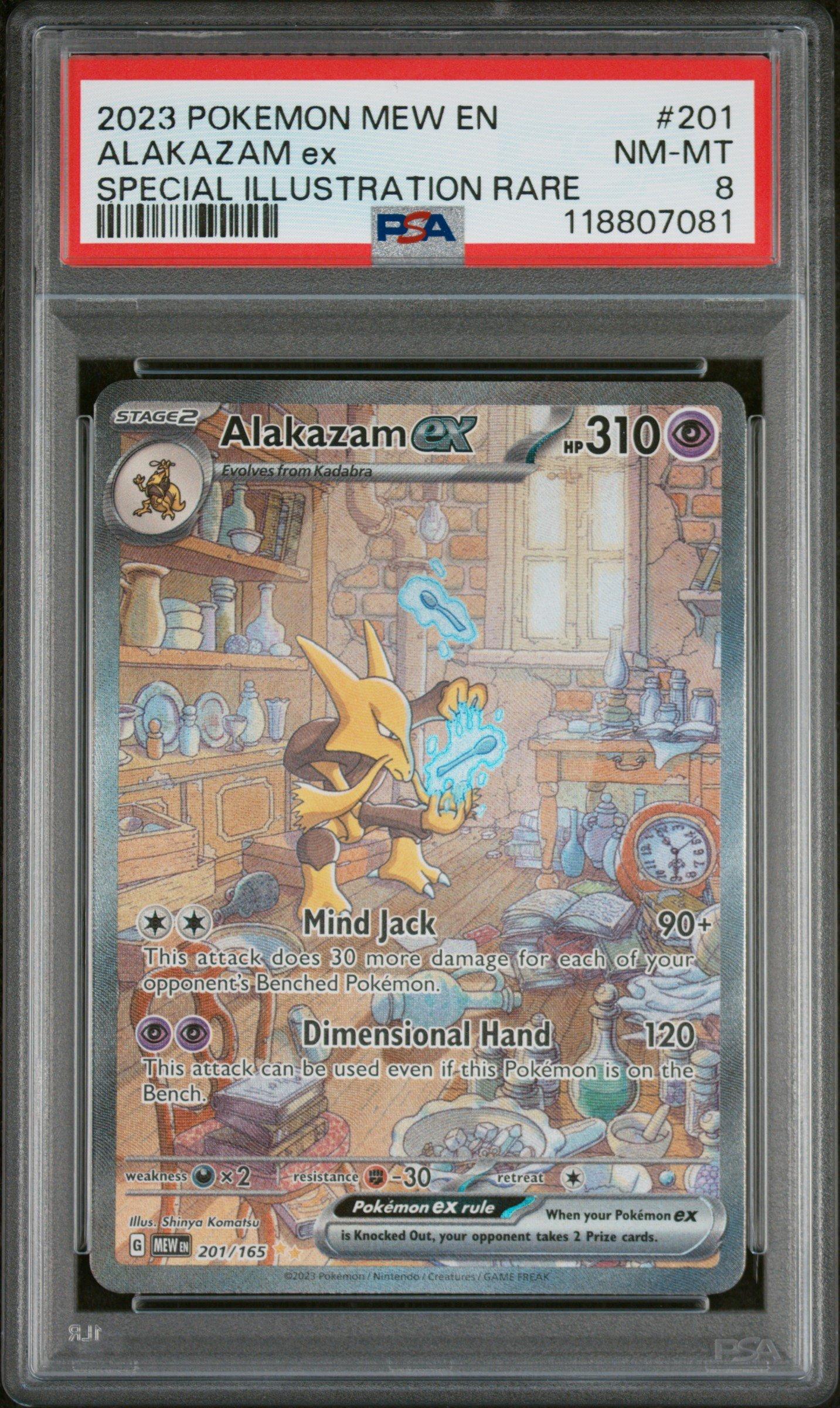 2023 Pokemon Mew En-151 201 Alakazam Ex Special Illustration Rare
