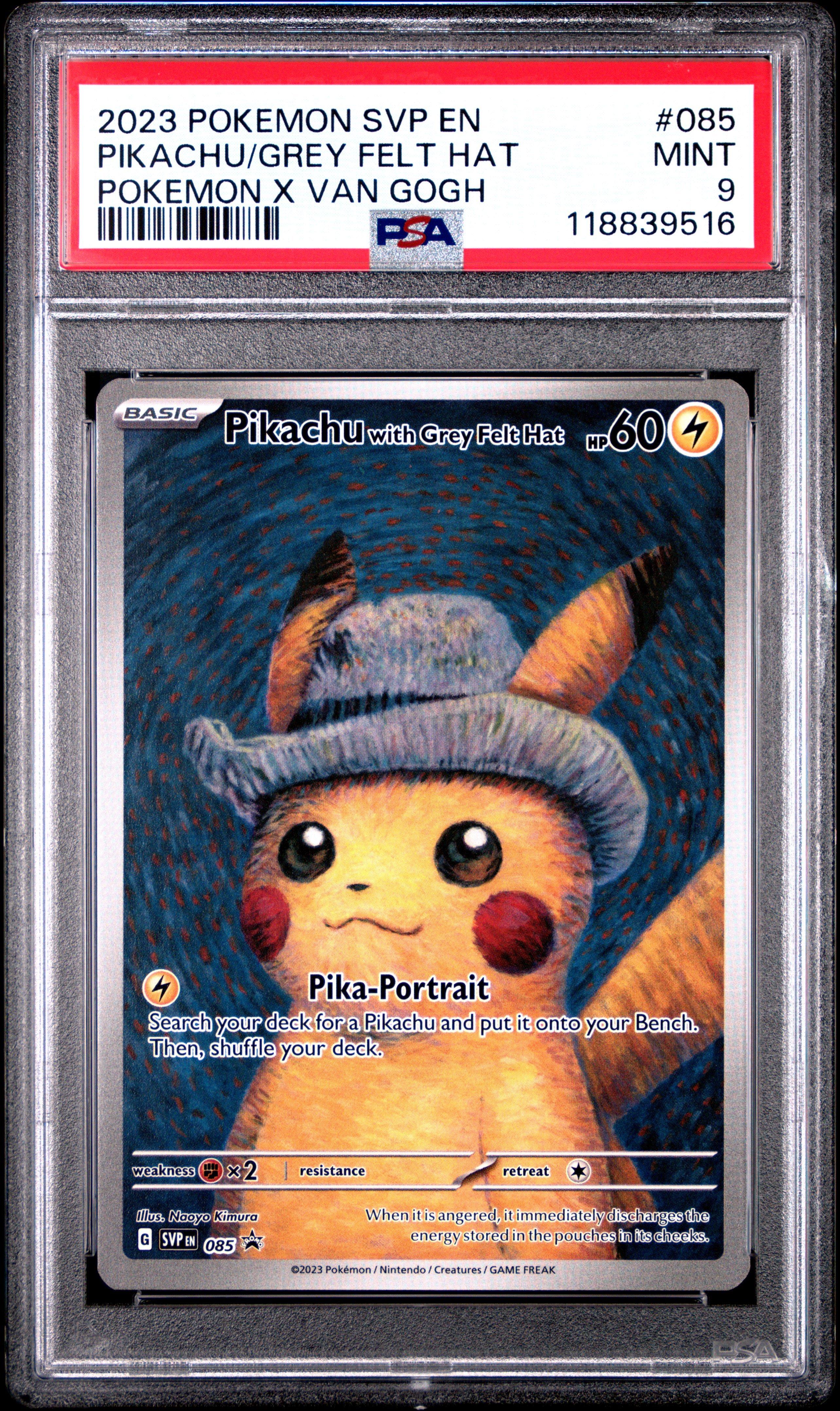 2023 Pokemon Svp En-sv Black Star Promo 085 Pikachu With Grey Felt