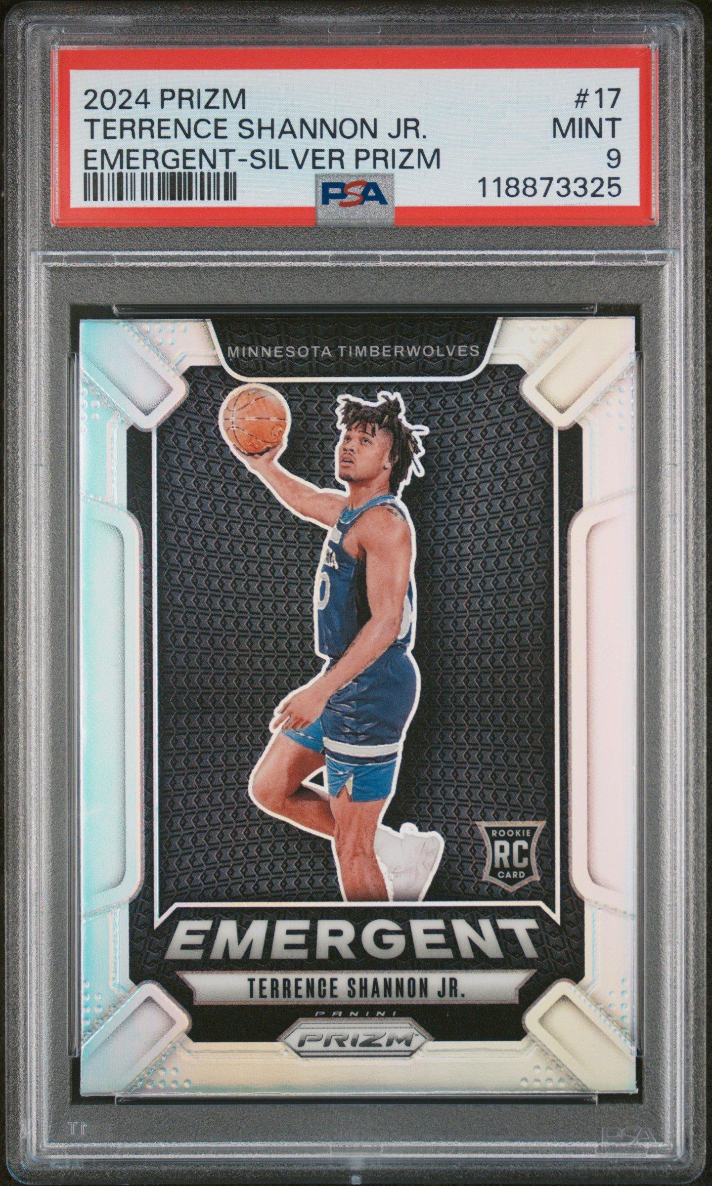 2024 Panini Prizm Emergent 17 Terrence Shannon Jr. Silver Prizm