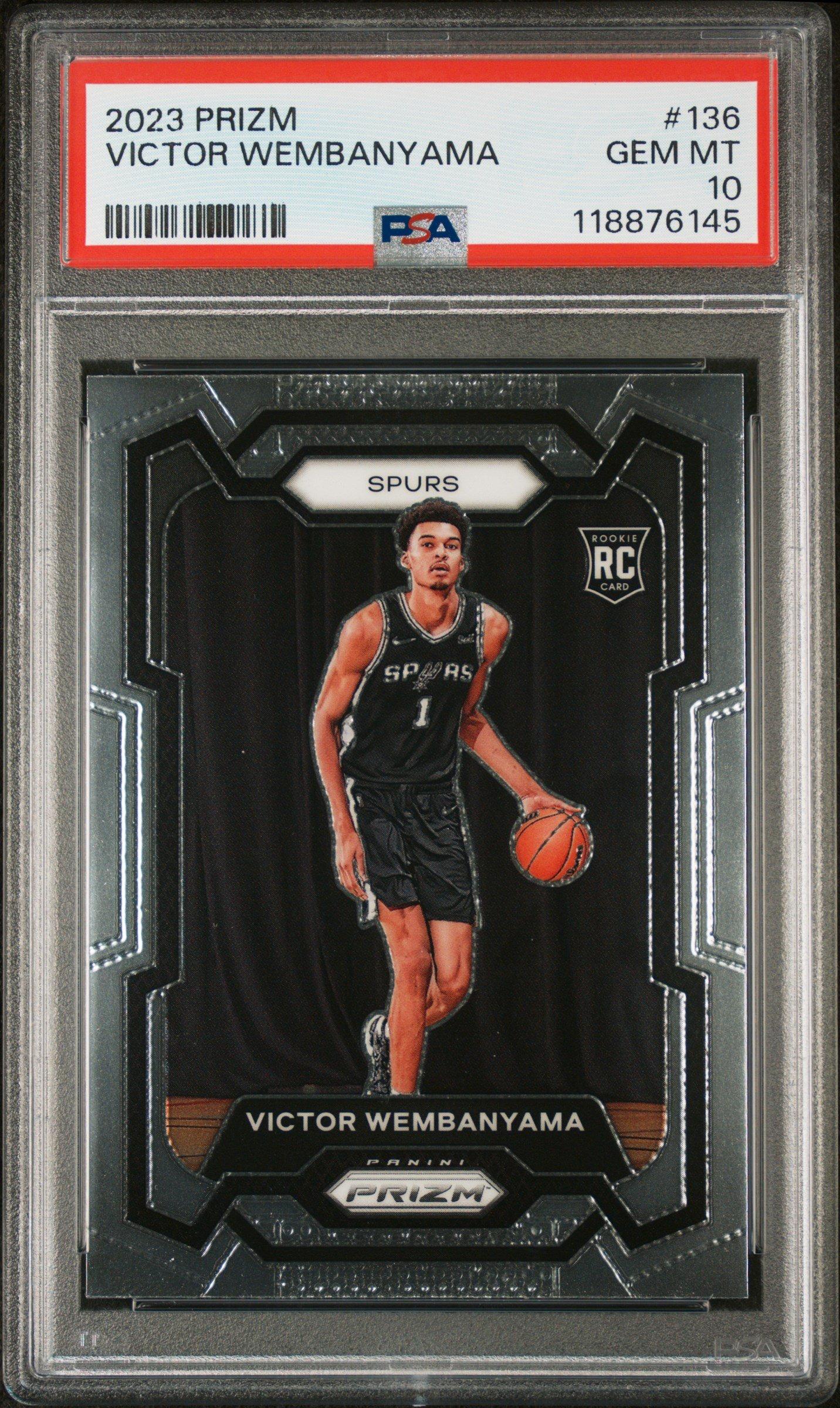 2023 Panini Prizm 136 Victor Wembanyama PSA 10 Graded Card | GameStop