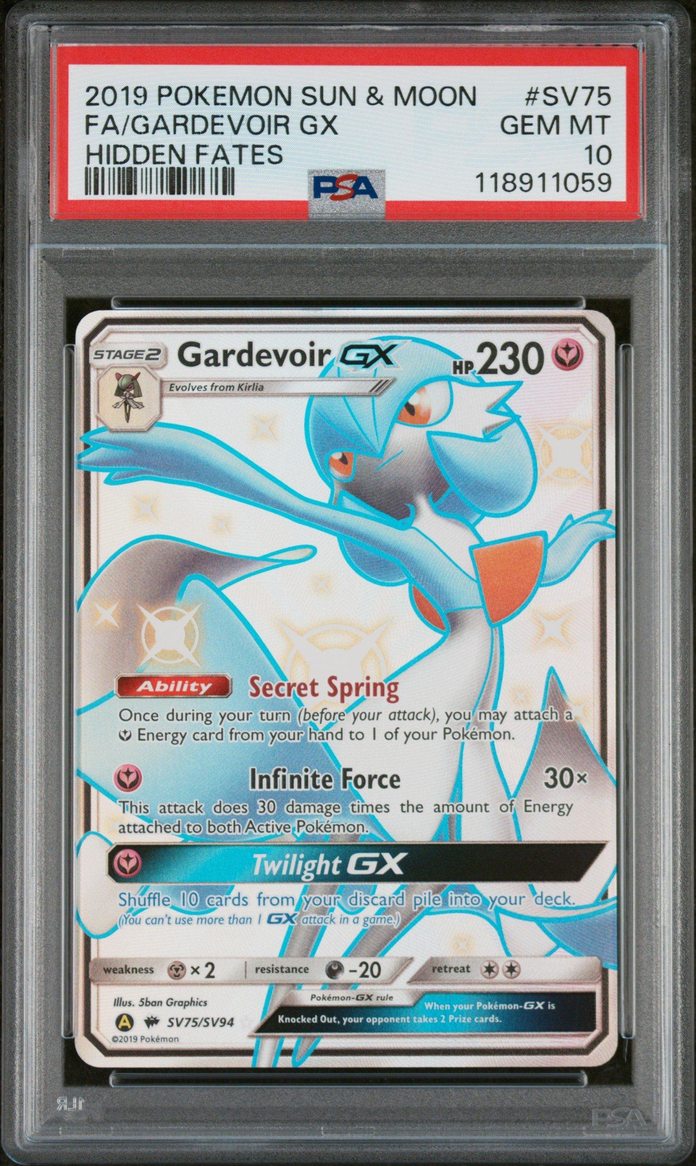 2019 Pokemon Sun & Moon Hidden Fates Sv75 Full Art/gardevoir Gx PSA 10  Graded Card | GameStop
