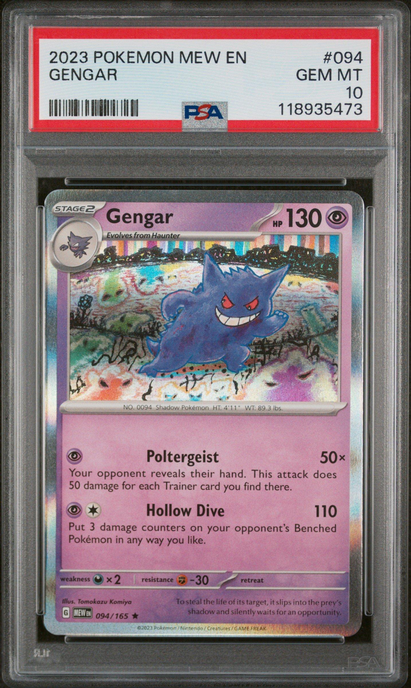 2023 Pokemon Mew En-151 094 Gengar PSA 10 Graded Card | GameStop
