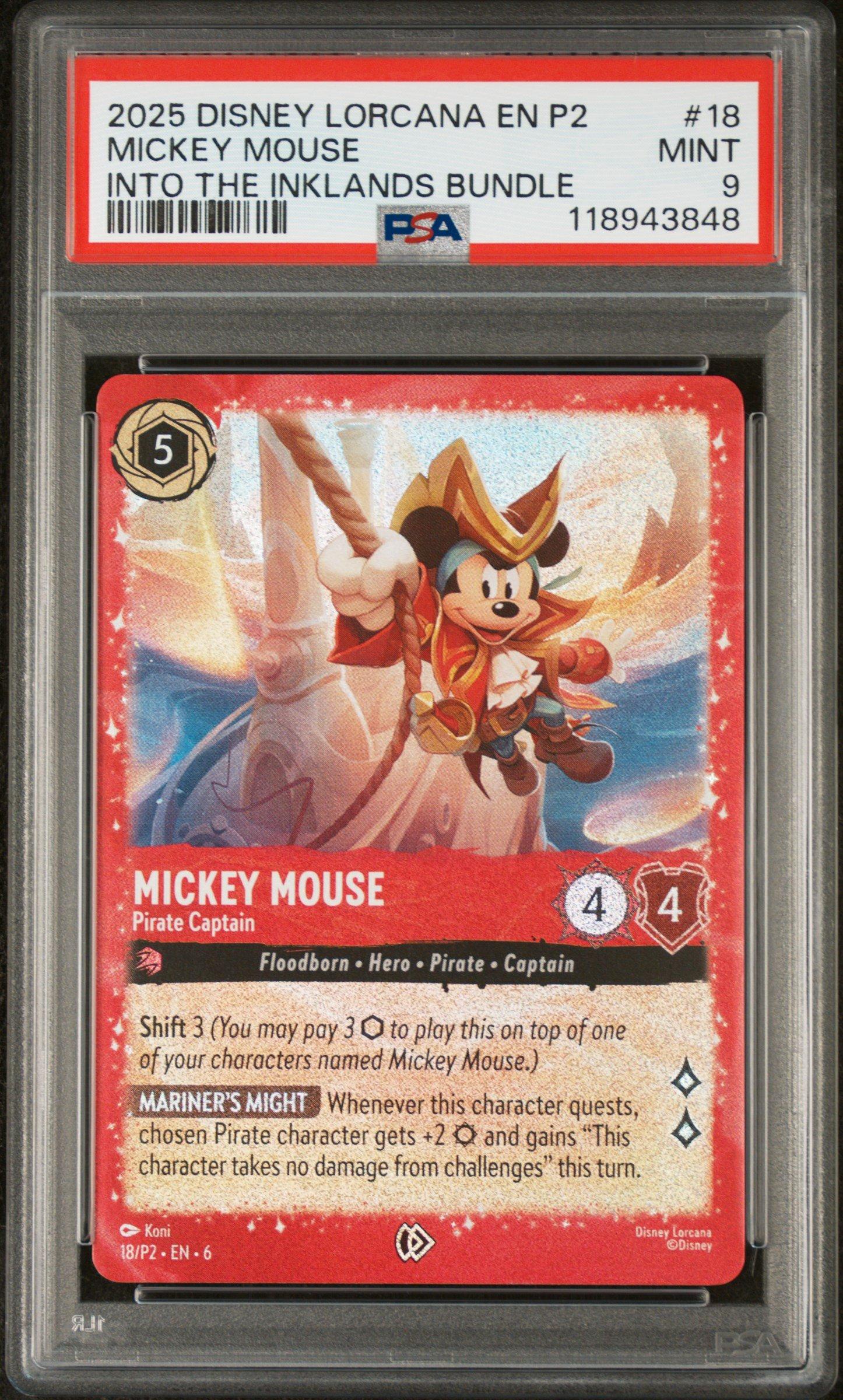 2025 Disney Lorcana En P2-promo 18 Mickey Mouse - Pirate Captain