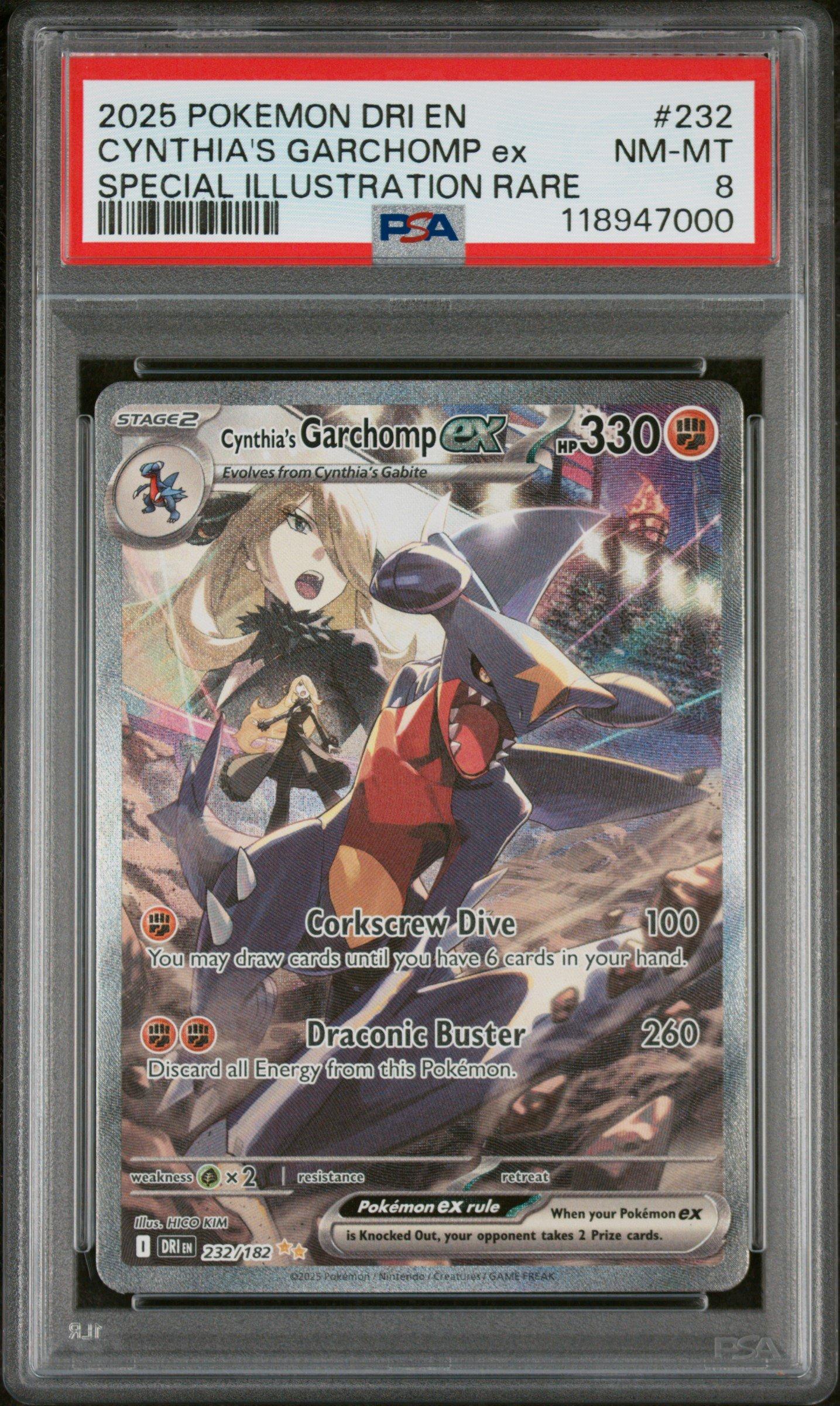 2025 Pokemon Dri En-destined Rivals 232 Cynthia's Garchomp Ex
