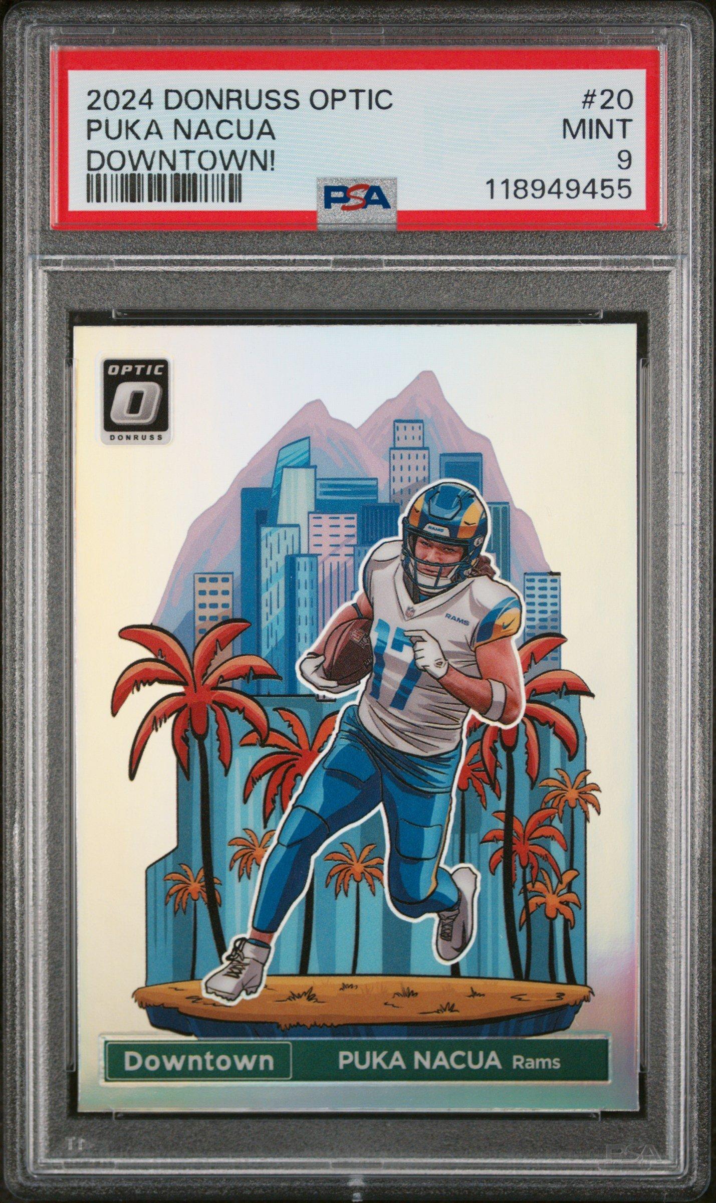 2024 Panini Donruss Optic Downtown! 20 Puka Nacua PSA