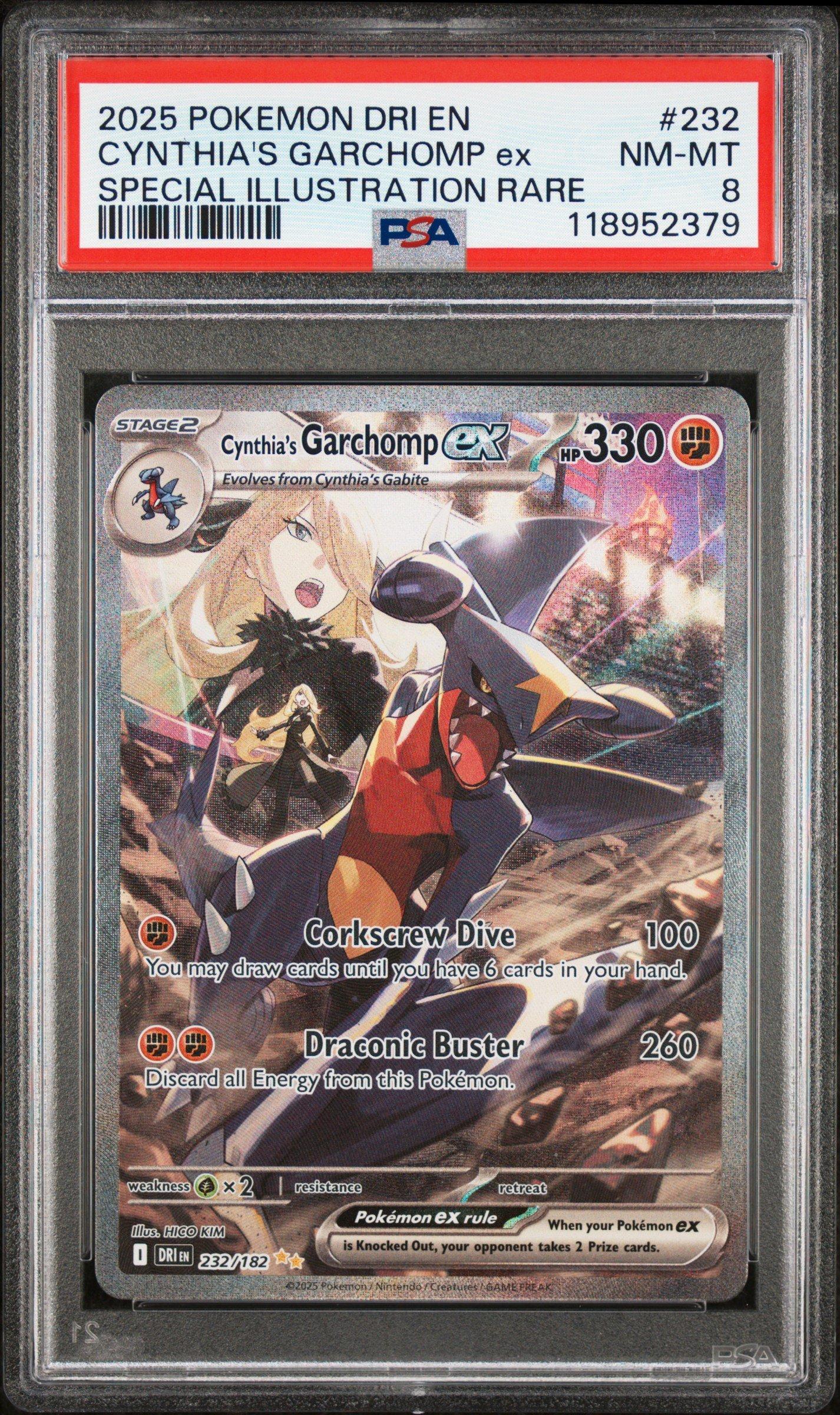 2025 Pokemon Dri En-destined Rivals 232 Cynthia's Garchomp Ex