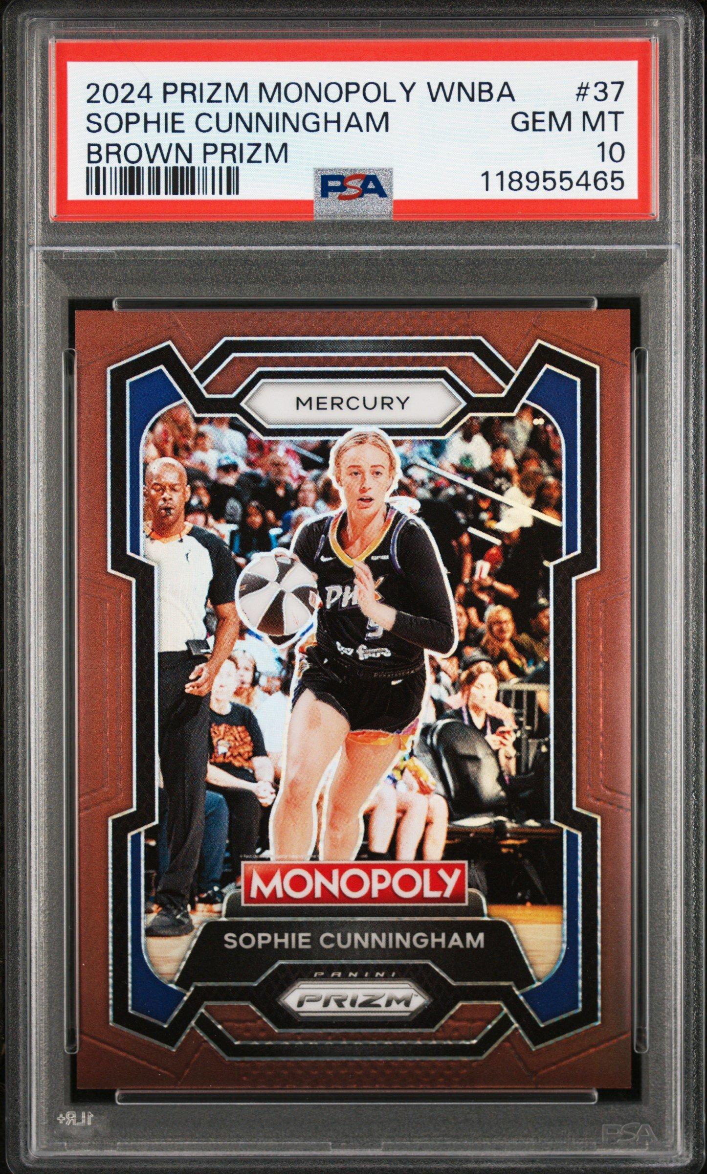 2024 Panini Prizm Monopoly Wnba 37 Sophie Cunningham Brown Prizm