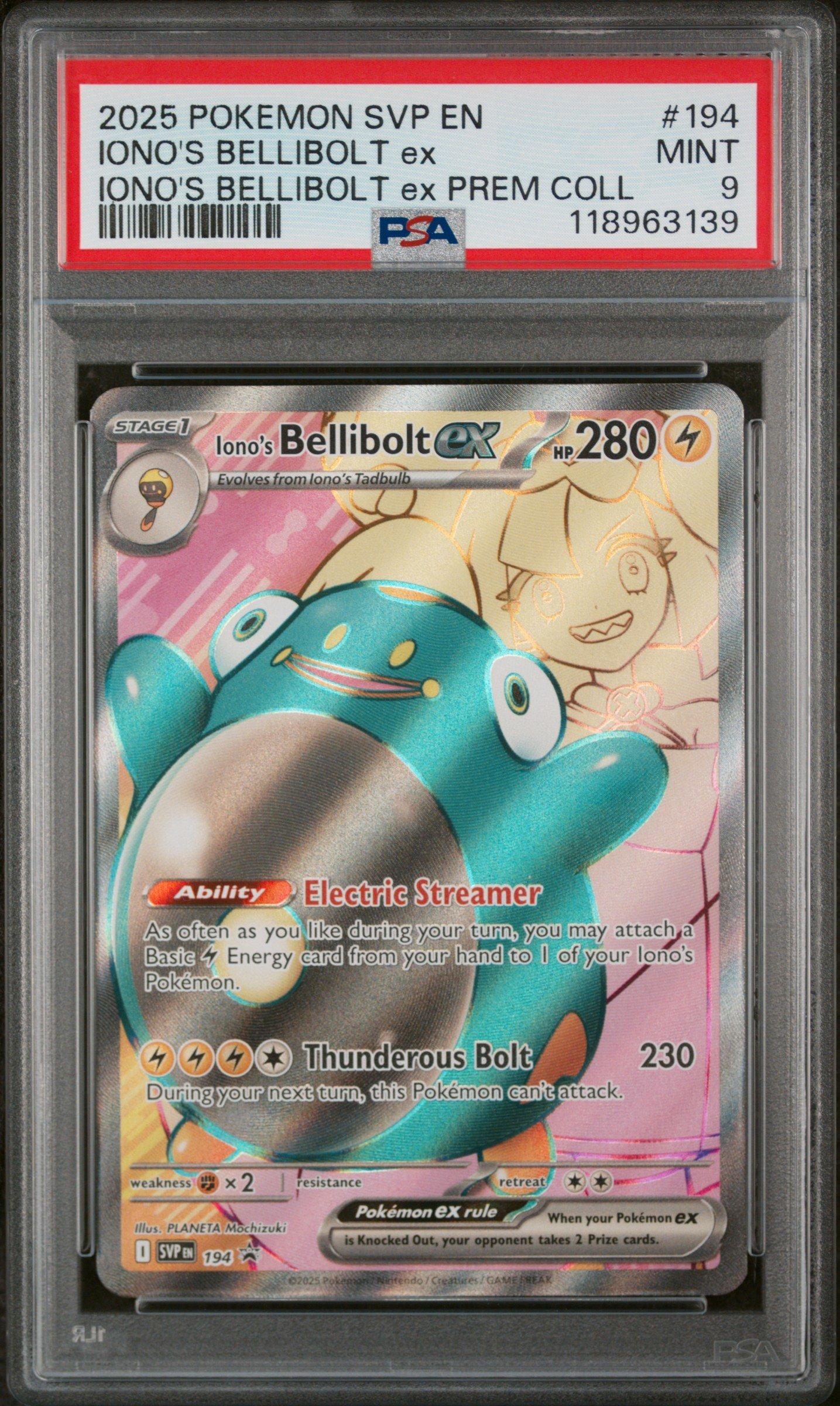 2025 Pokemon Svp En-sv Black Star Promo 194 Iono's Bellibolt Ex